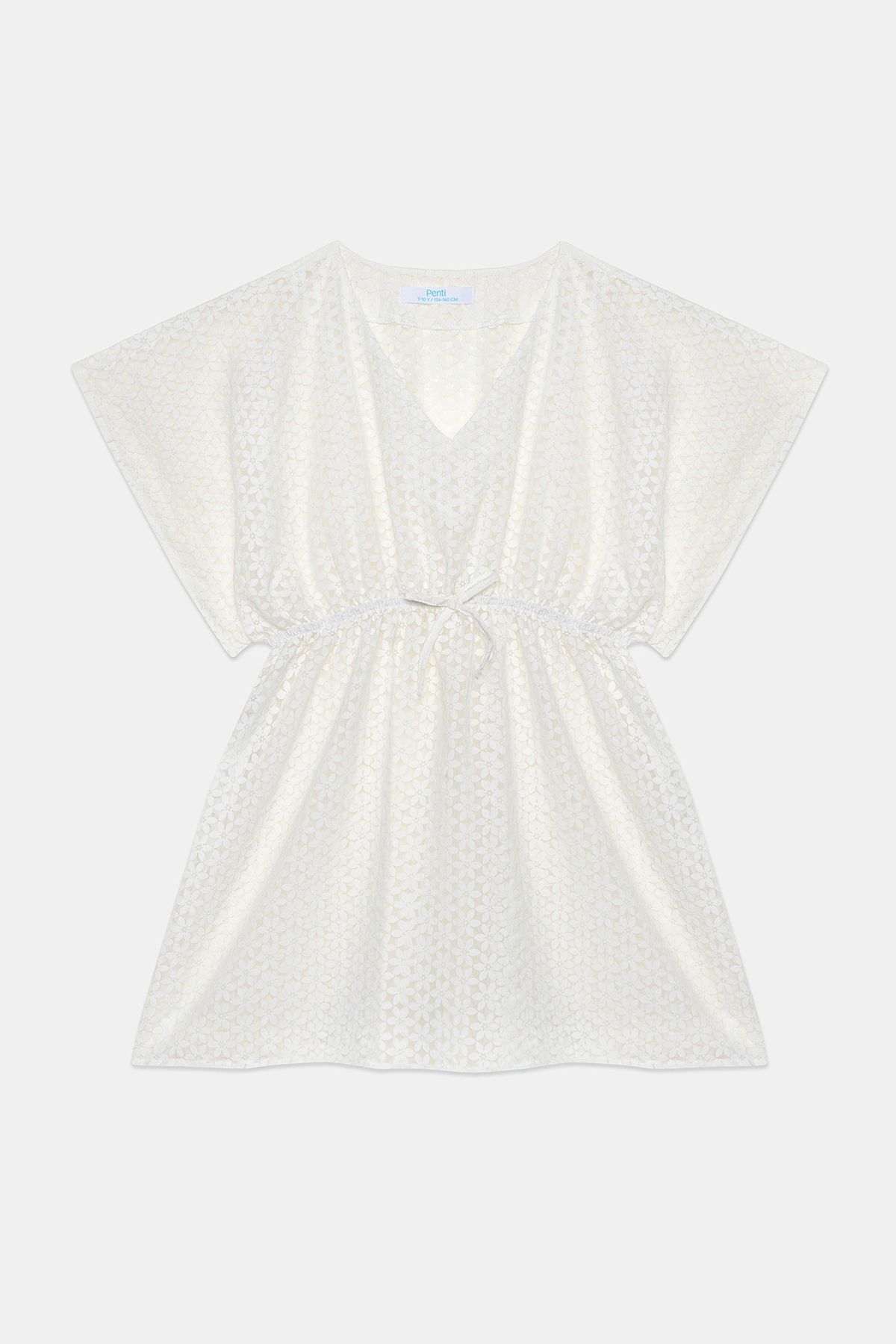 Penti-Young Girl Lace Lace White Kaftan 1