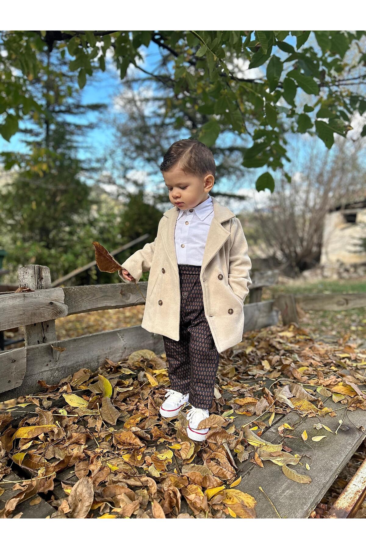 favorimkids KREM Kaşe Bebek Çocuk Kaban fotoğrafı 6 (önizleme)