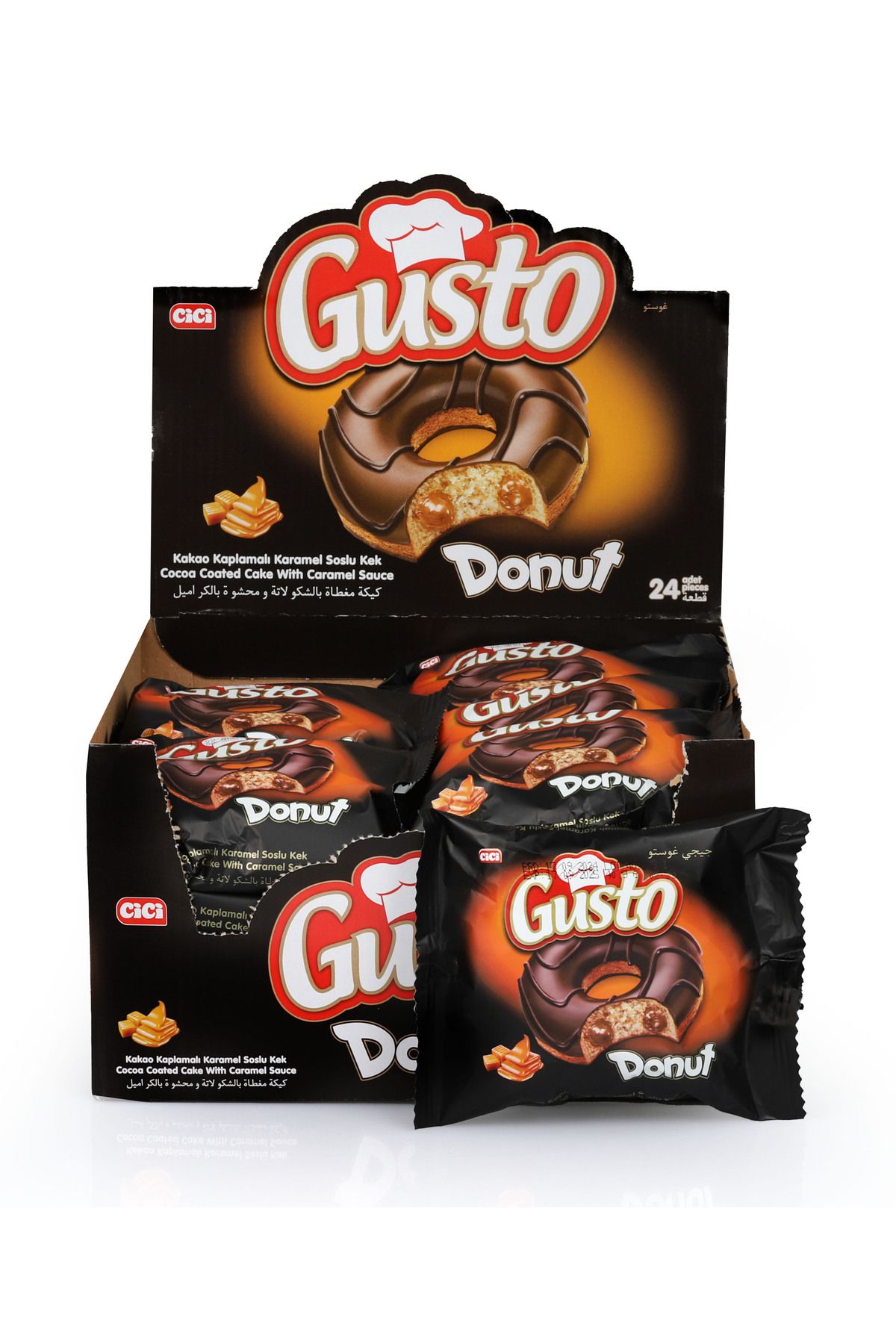 cici Gusto Donut Karamelli Kek 40 Gr. 24'lü (1 KUTU)