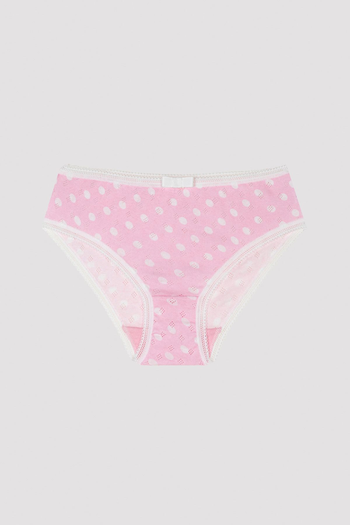 Penti-Girl's Polka Dot Floral Patterned 5-Piece Slip Panties 5