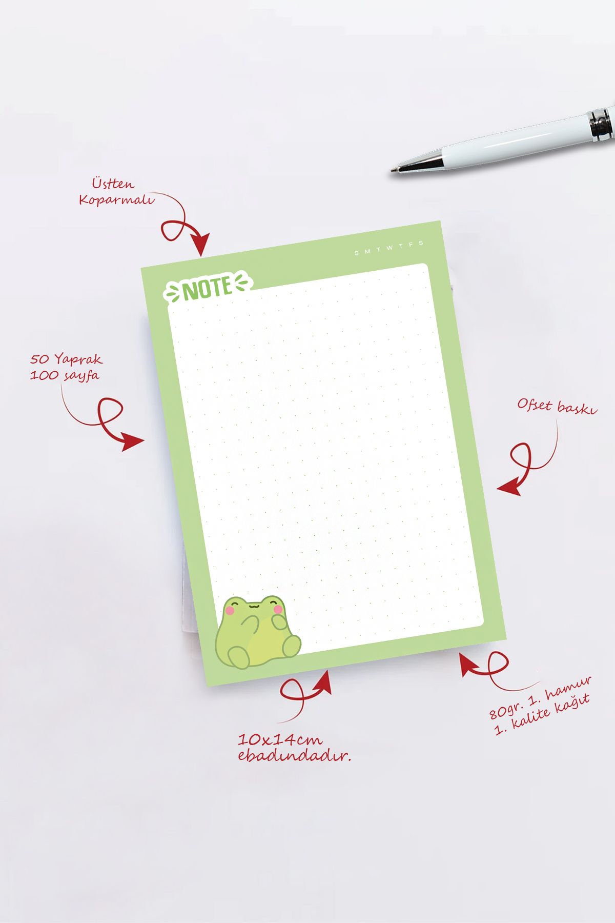 Copyder-A6 Cute Notepad 50 Sheets Notepad Memopad 4