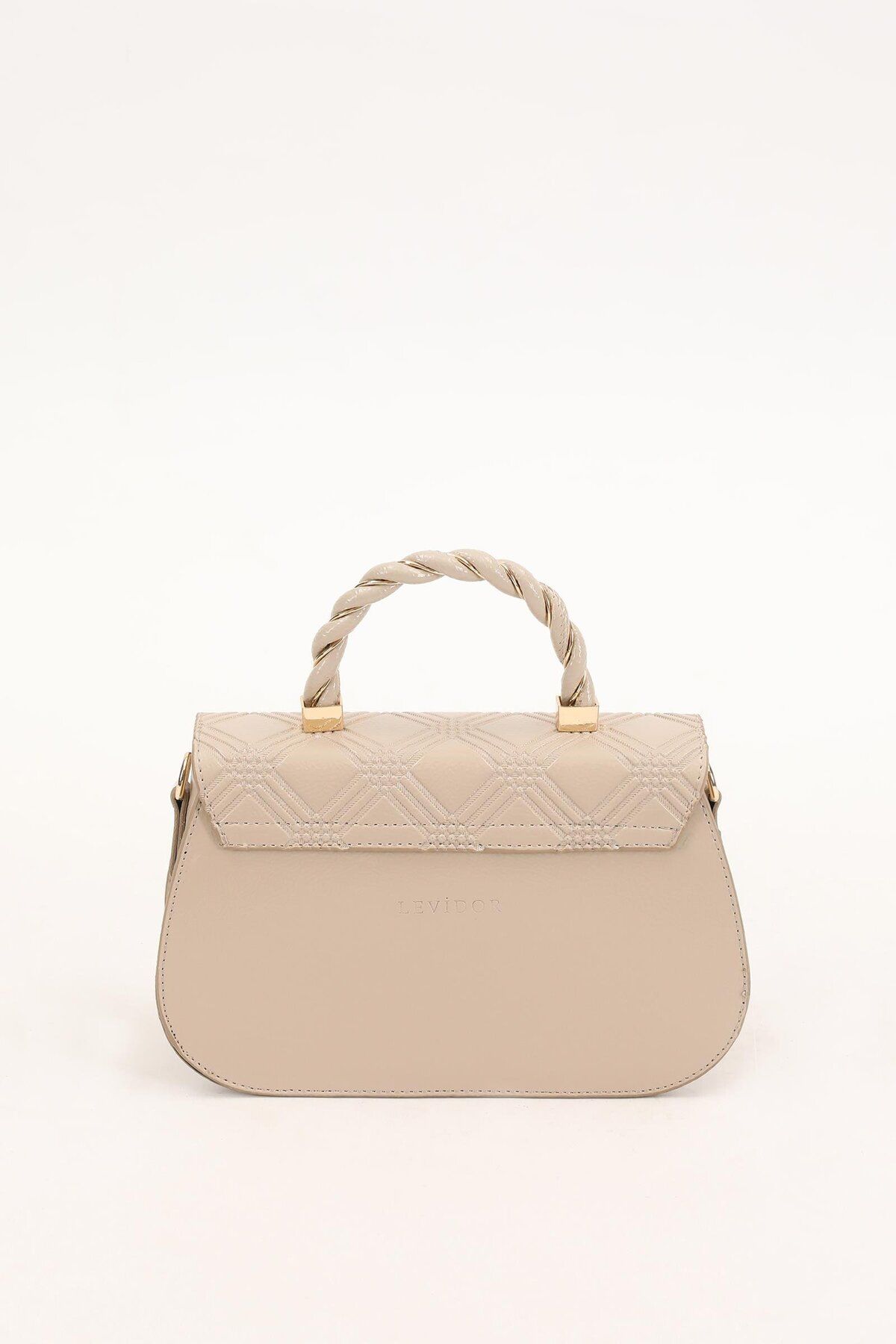 Levidor-Mink Patent Leather Embossed Patterned Handbag 5