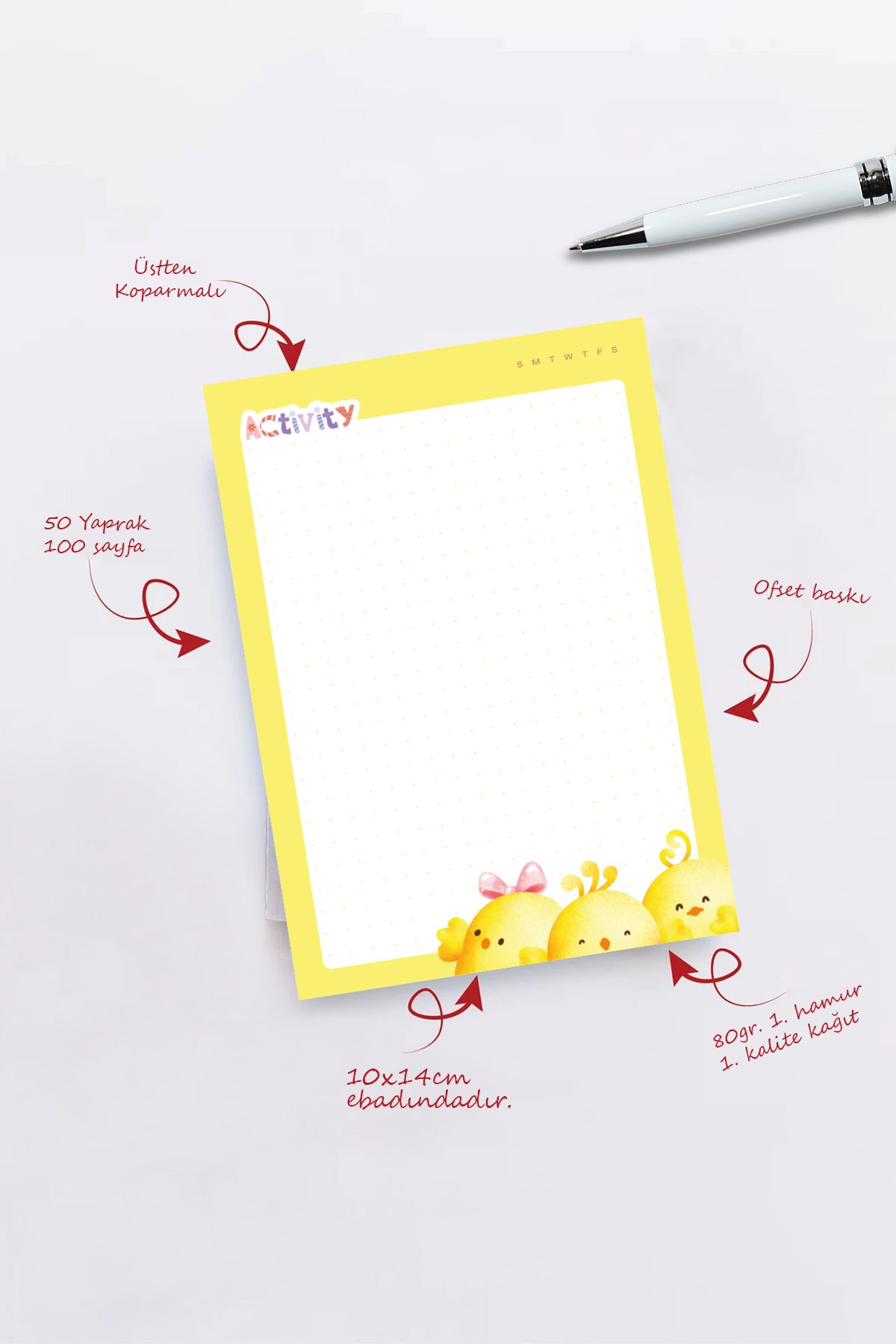 Copyder-A6 Cute Notepad 50 Sheets Notepad Memopad 5