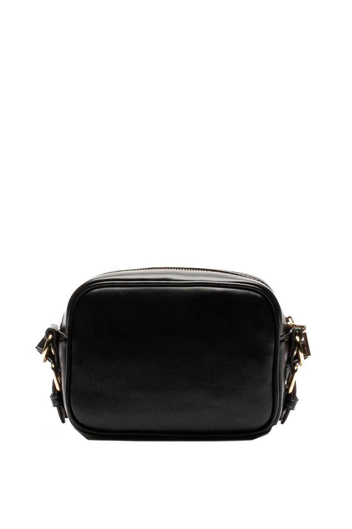 کیف شانه ای مشکی زنانه سیاه JC4225PP0HKI0000 اورجینال Moschino Love Moschino