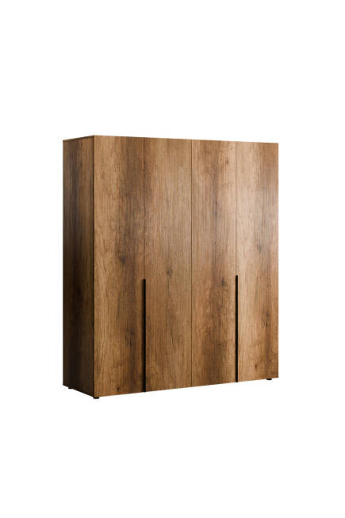 Adore Mobilya Oryana 4 Kapaklı Gardırop-Koyu Ceviz 180x210x62 cm