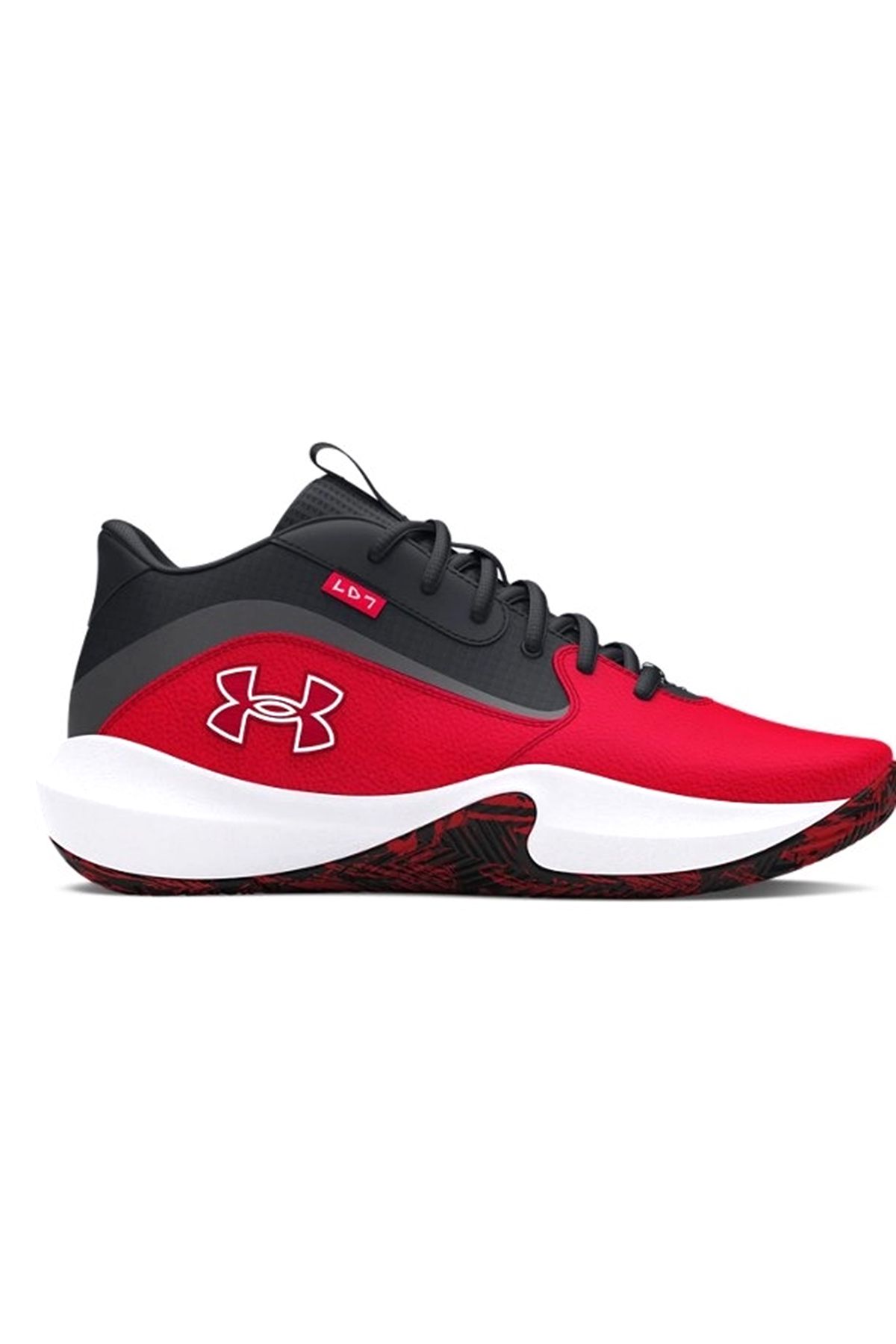 Under Armour-Pantofi de baschet roșii pentru bărbați Lockdown 7 3028512 -600 1