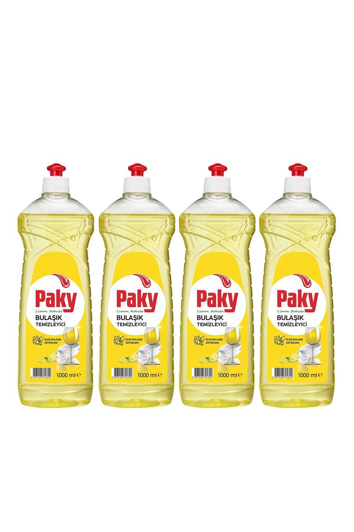 PAKY Elde Bulaşık Deterjanı Sarı Push Pull 4 x 1000 ml