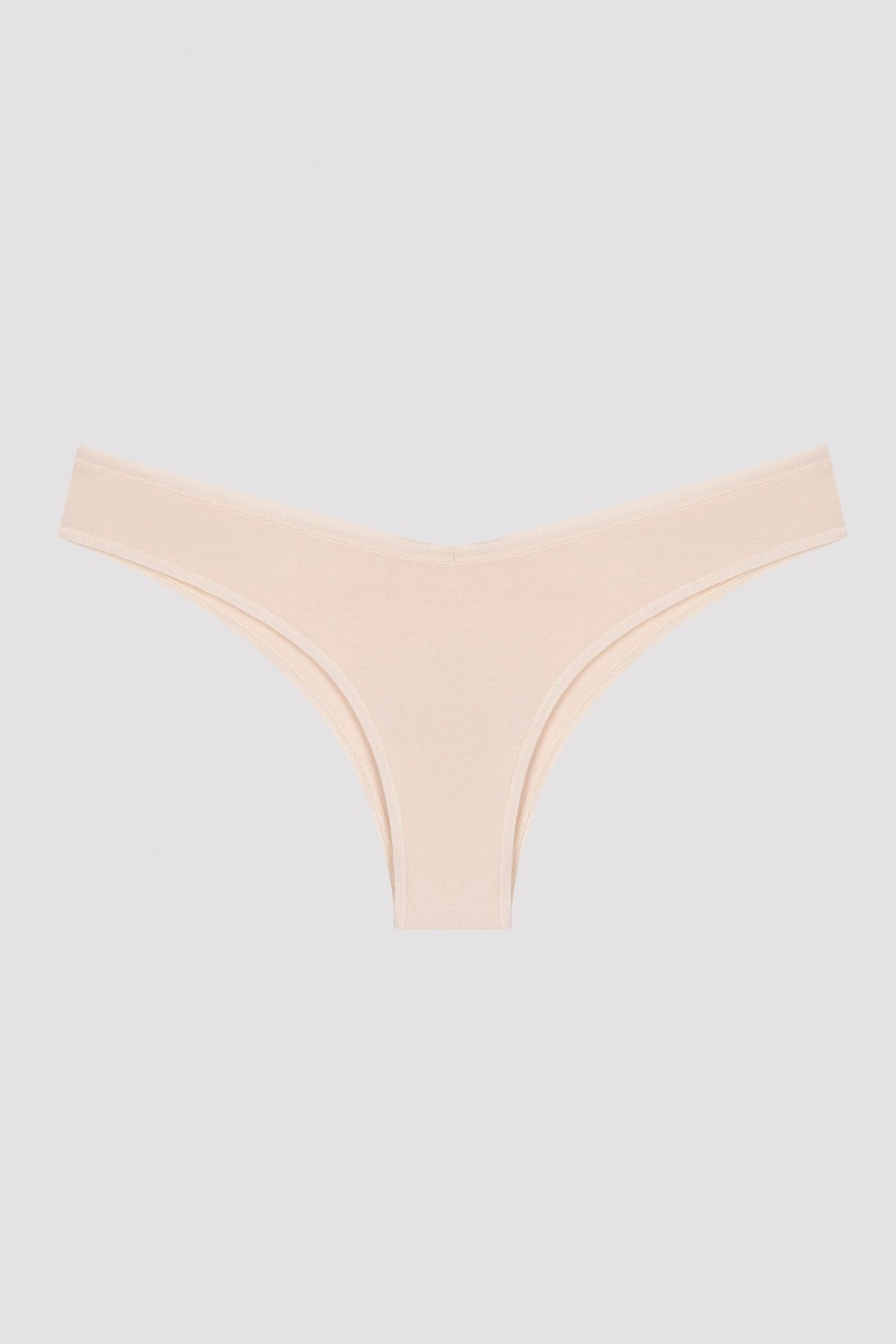 Penti-Beige Brazilian V-Cut Comfortable Panties 4