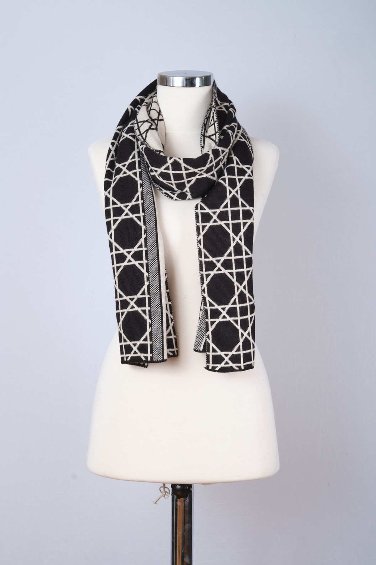 Sebir Moda-Cannage Patterned Knitwear Scarf 1