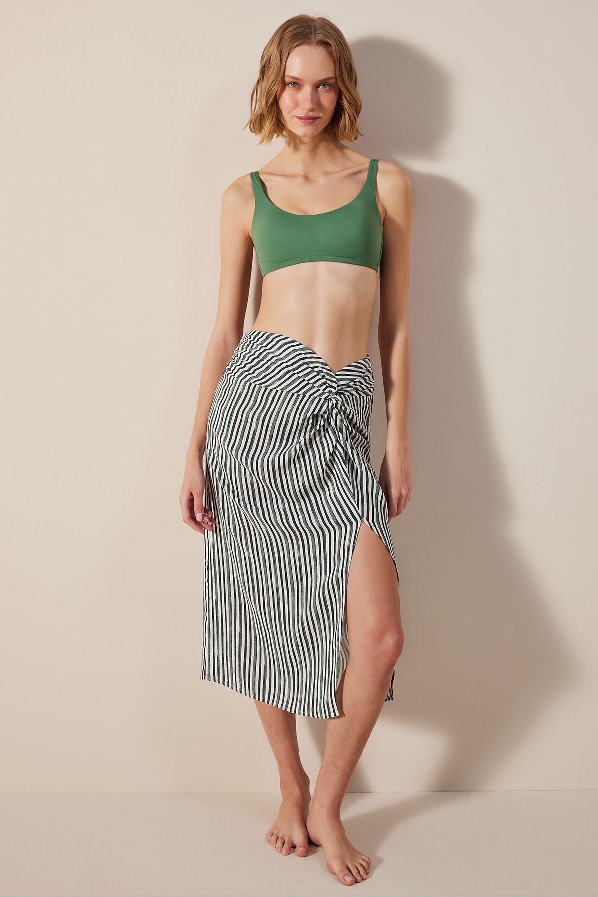 Penti-Natural Striped Skirt 5