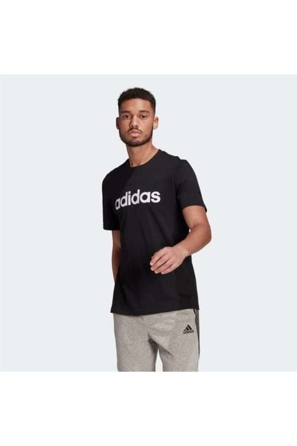 adidas Unisex Siyah Lın Sj T T-shırts Gl0057