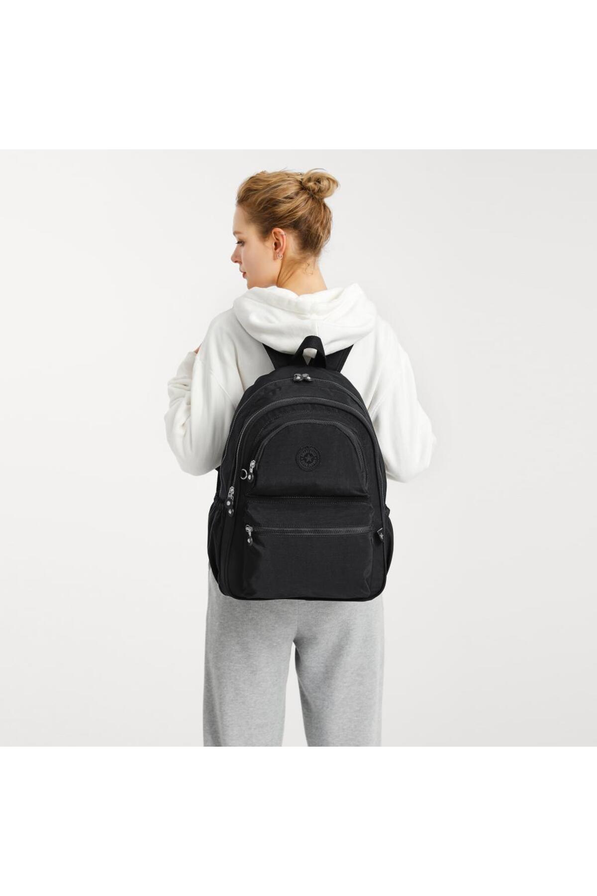 SMART BAGS Büyük Boy Sırt Çantası Krinkıl Kumaş 1050 görsel 4