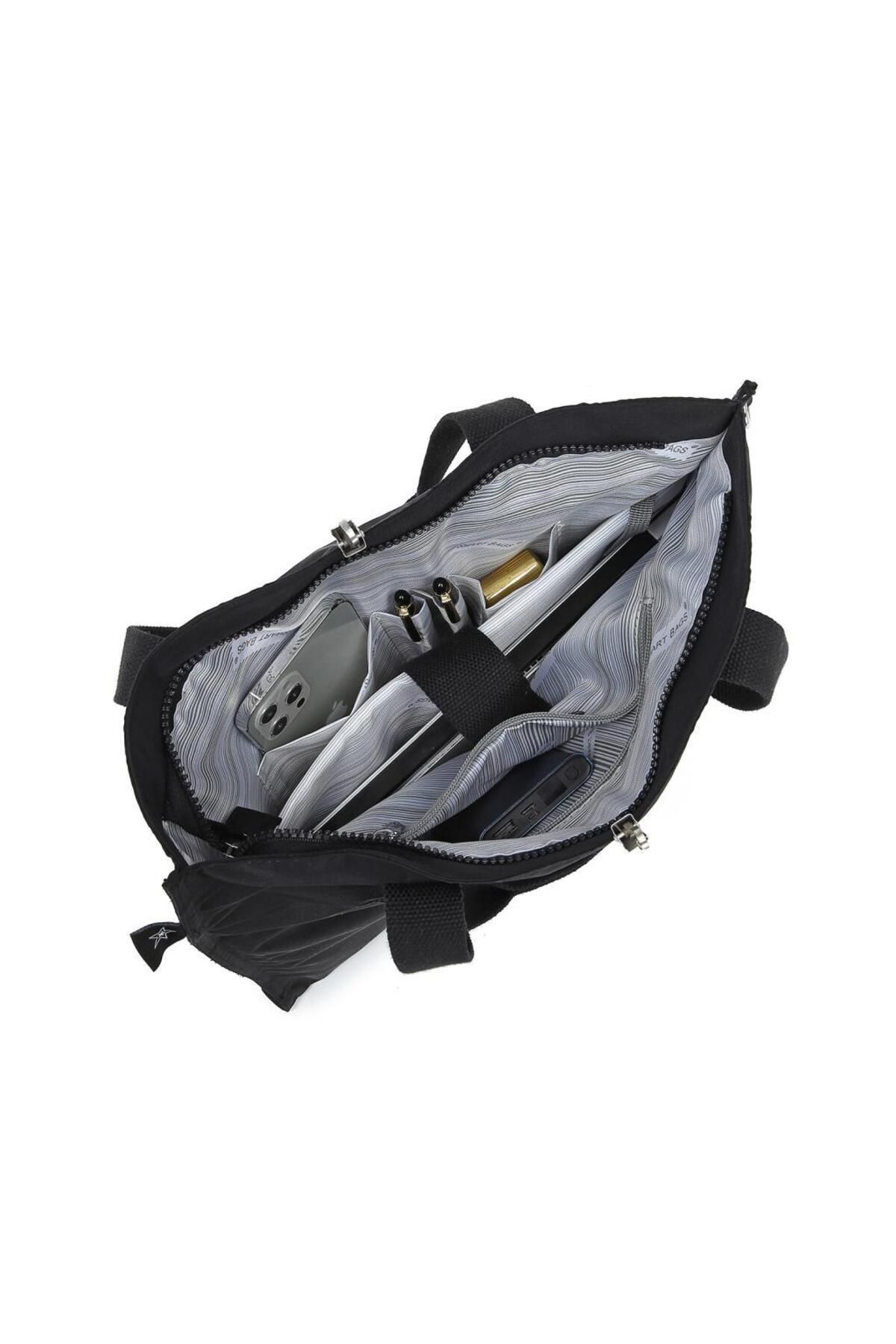 SMART BAGS-Geantă de damă cu umăr mărime Crinkle Fabric 3076 5