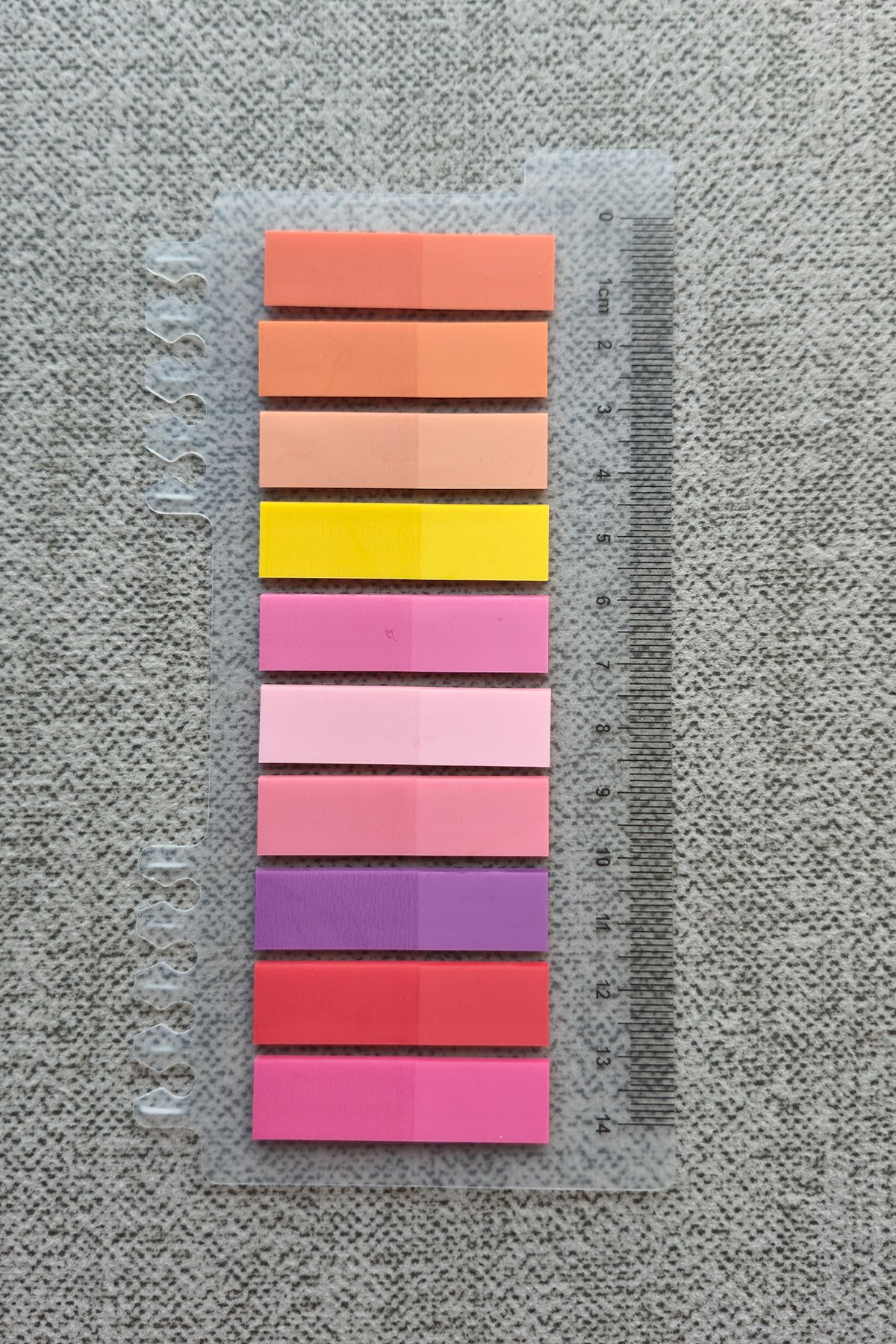 Mona Craftist-Soft Pastel Colored 200 Sheets Post-It Note Paper - Index Sticker with Ruler 2