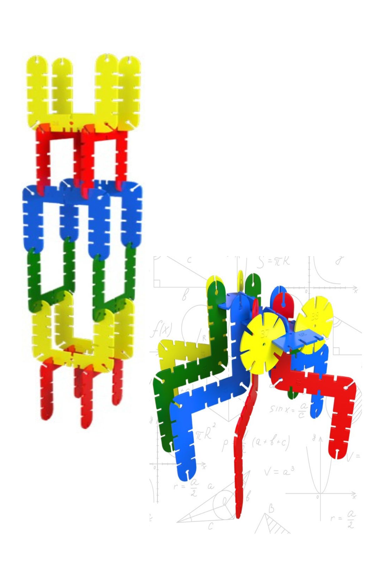 AVDA-G-Trix Build Build Puzzle Blocks Assembly Disc Blocks 124 Pieces 4