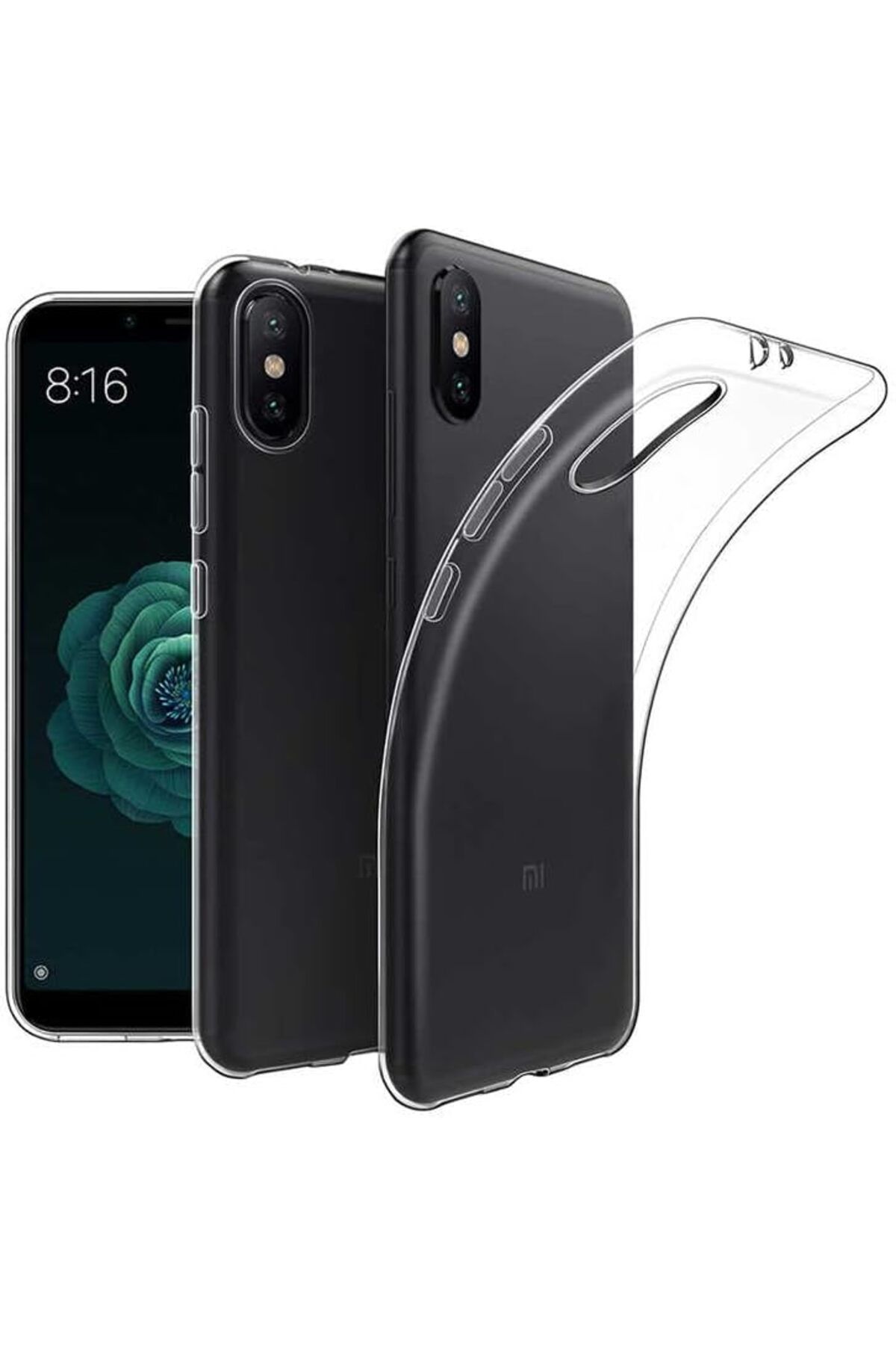 STOREMAX efshopx Xiaomi Mi Mix 2S Uyumlu Şeffaf Süper Silikon Kılıf New Desing 1002192