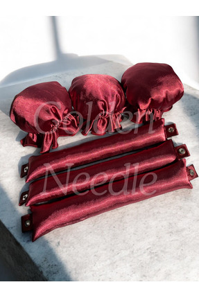 Golden Needle 3'lü Boneli Çıtçıtlı Bigudi Sosisi Isısız Saç Şekillendirici Bo...