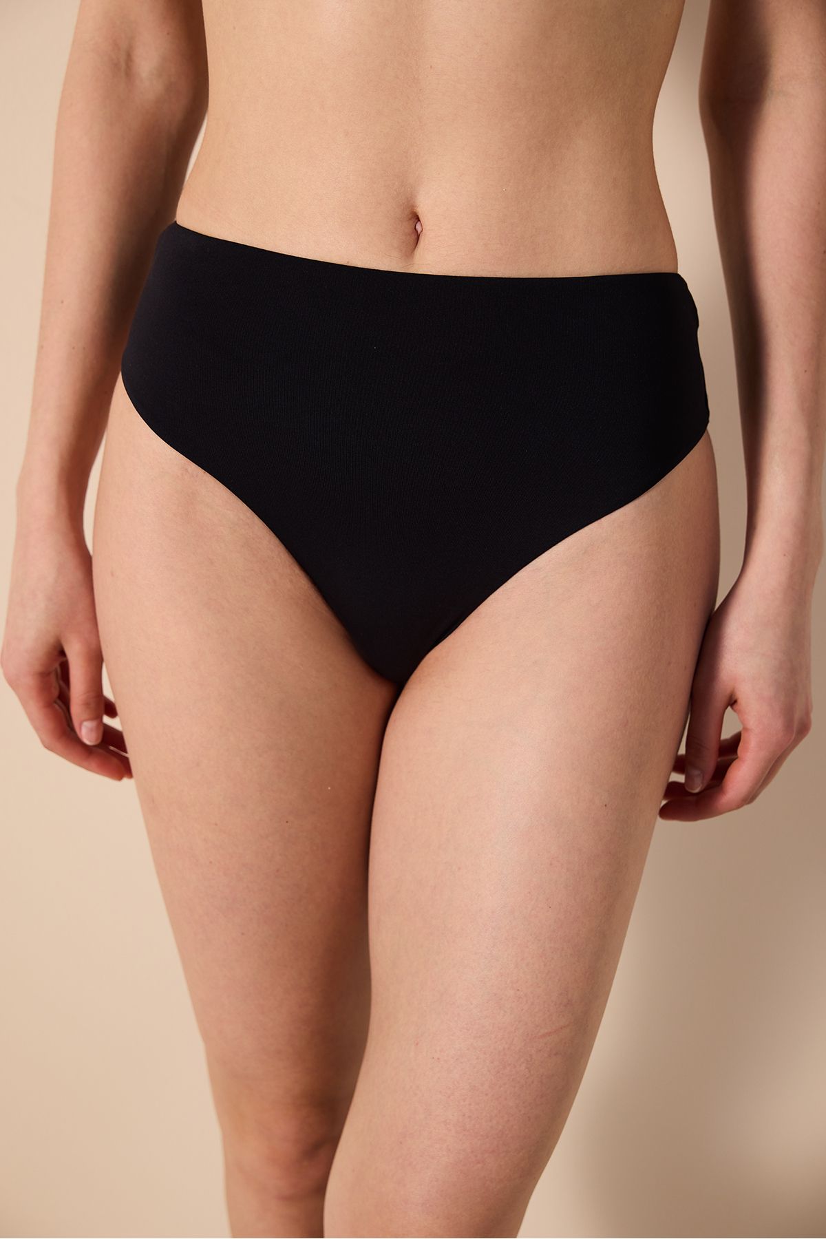 Penti-High Waist V Cut Black Glory Bikini Bottom 1