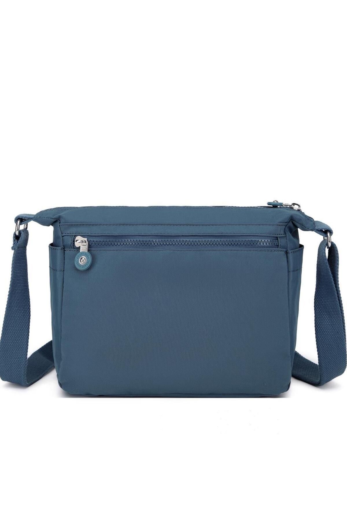 SMART BAGS-Geantă de damă Crinkle Fabric 1238 N. Ice Blue 2