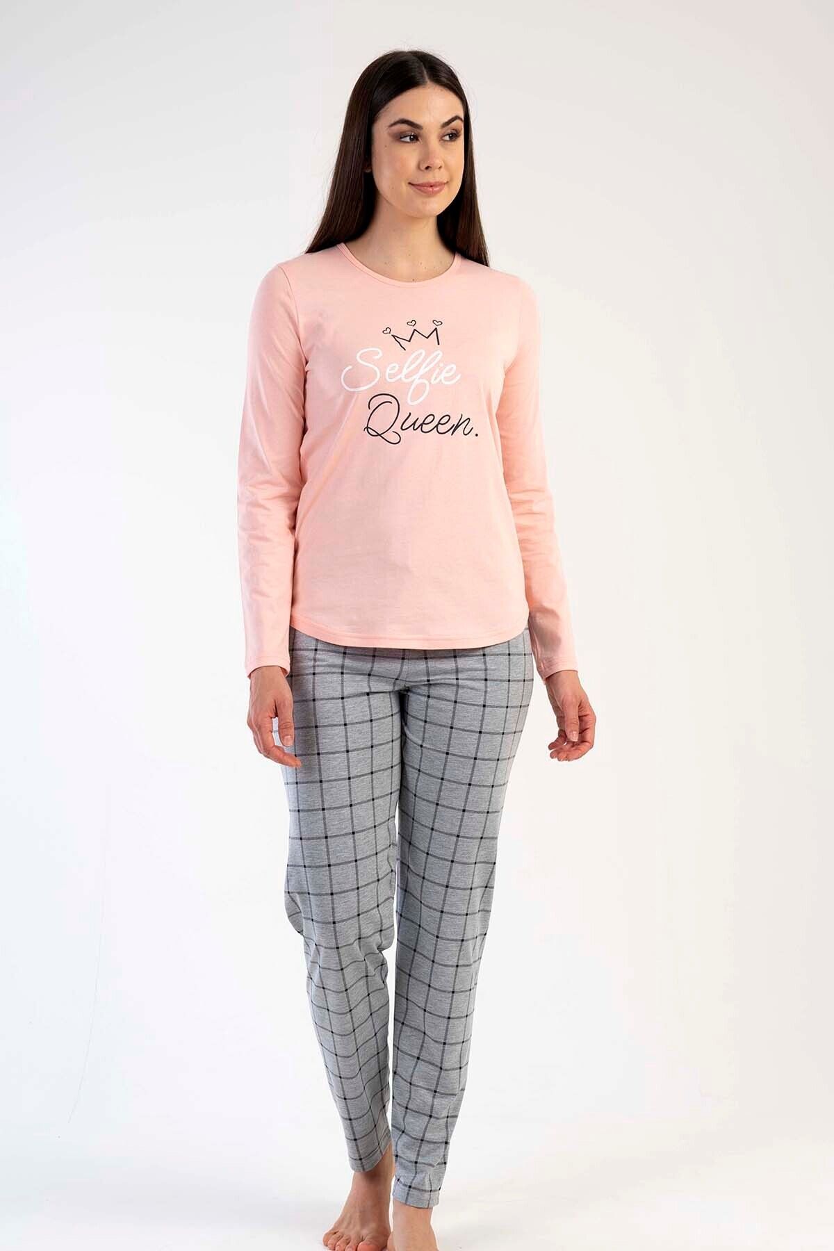 VİENETTA Kadın Uzun Kol Pijama Takım , 303018