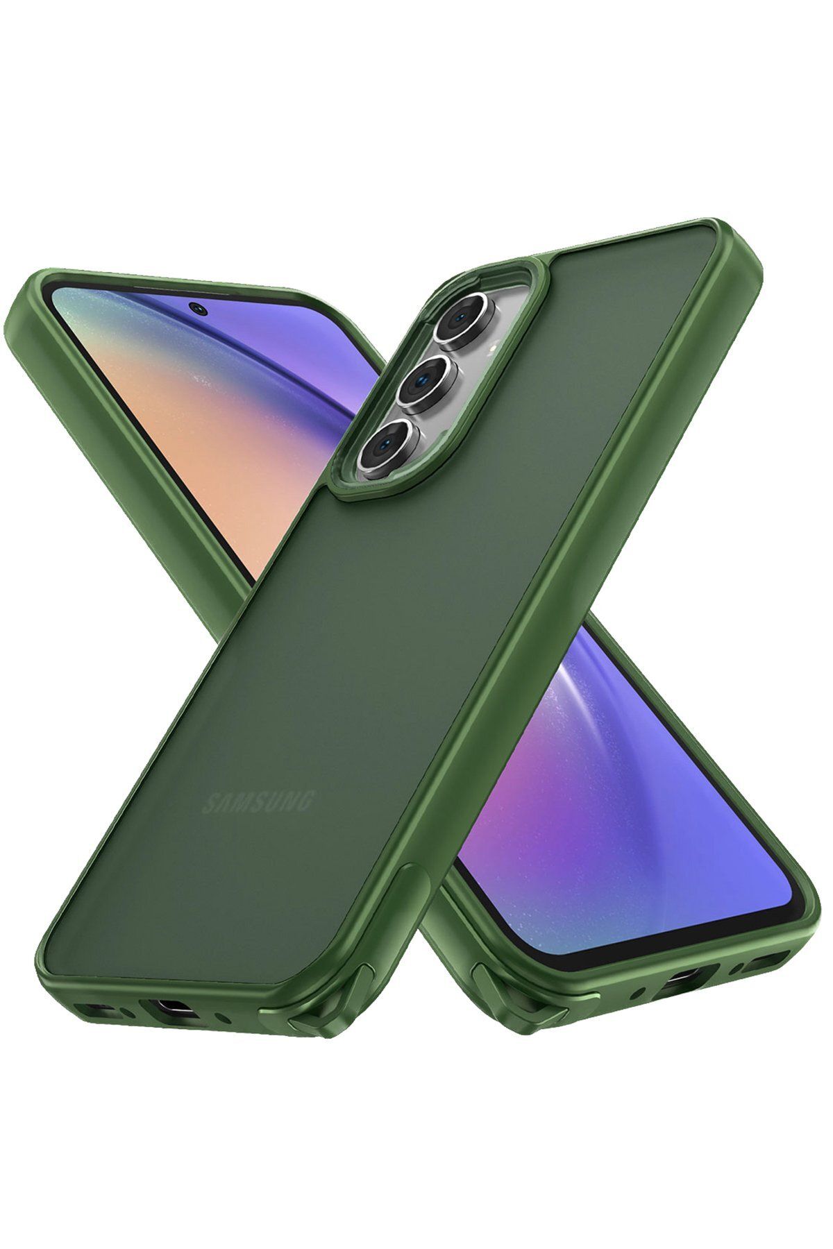 Leybaks Samsung Galaxy A54 Uyumlu Kaymaz Materyal Tam Koruma İp Takılabilir Kılıf