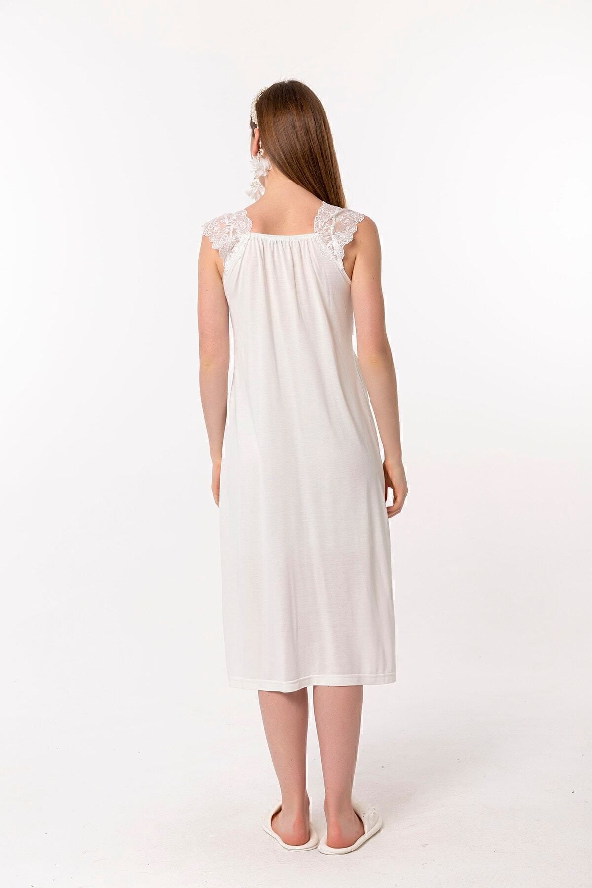 ByLohusa Effortt Ekru Sabahlıklı Hamile Lohusa Gecelik Takım fotoğrafı 7 (önizleme)