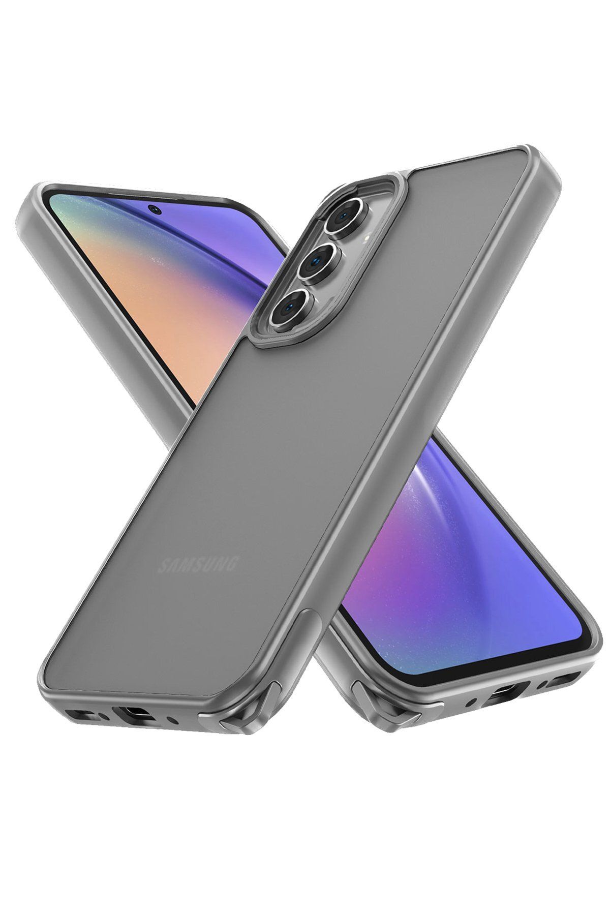 Leybaks Samsung Galaxy A54 Uyumlu Kaymaz Materyal Tam Koruma İp Takılabilir Kılıf