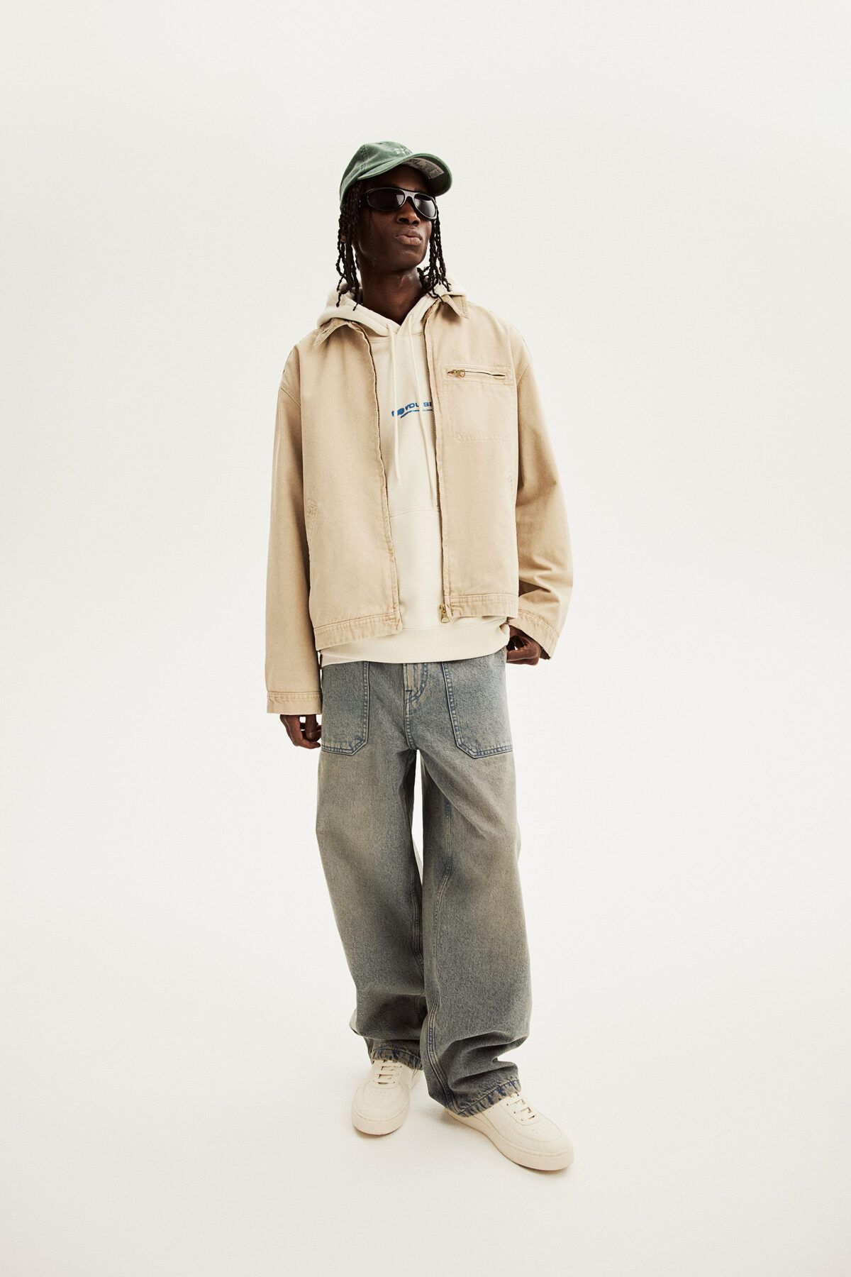 سویشرت نود مردانه هود متناسب به طور منظم بالا H M H&M