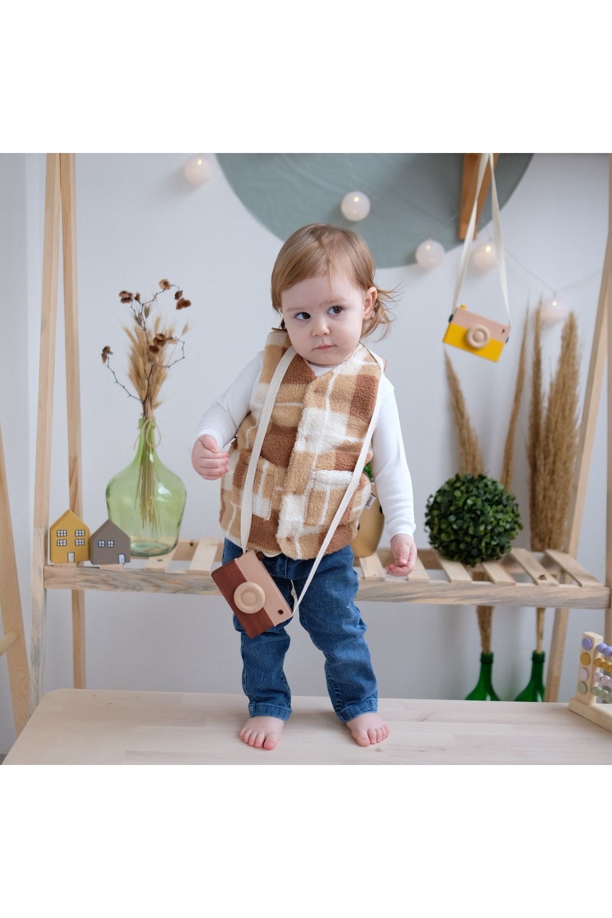 Flexi-Fleece Plaid Baby Vest 5