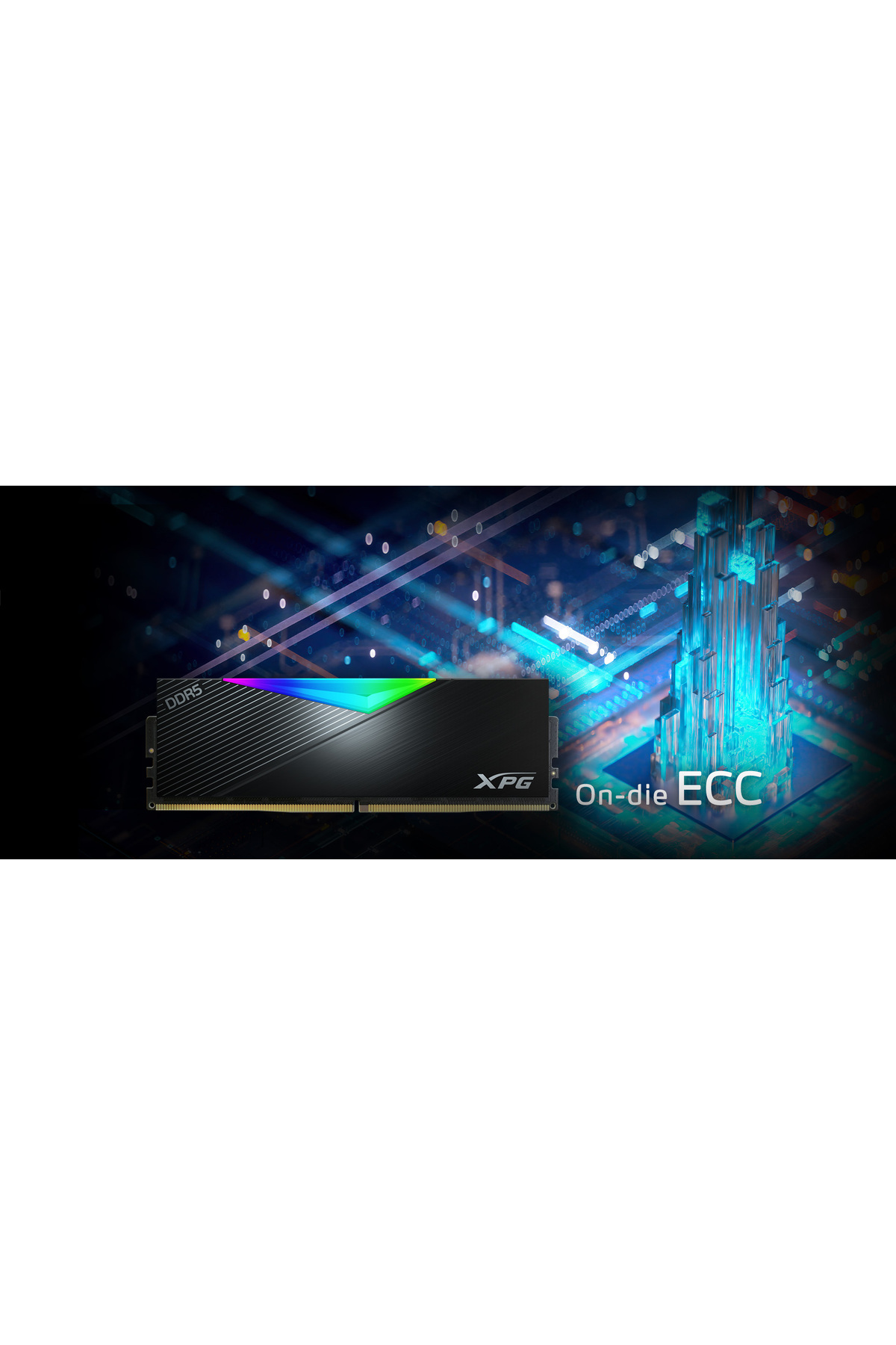 Adata-Ax5U6400C3216G-Clarbk 16Gb (One Piece) 6400Mhz Ddr5 Xpg Lancer Rgb Black Pc Memory 3