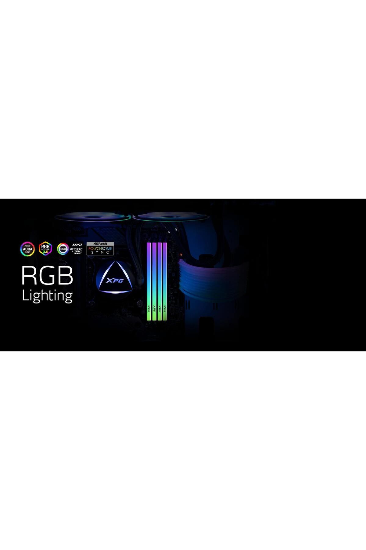 Adata-Ax4u32008g16a-sbkd35g 8 جيجابايت 3200 ميجا هرتز Ddr4 Xpg Spectrıx D35g Rgb ذاكرة الكمبيوتر السوداء 5