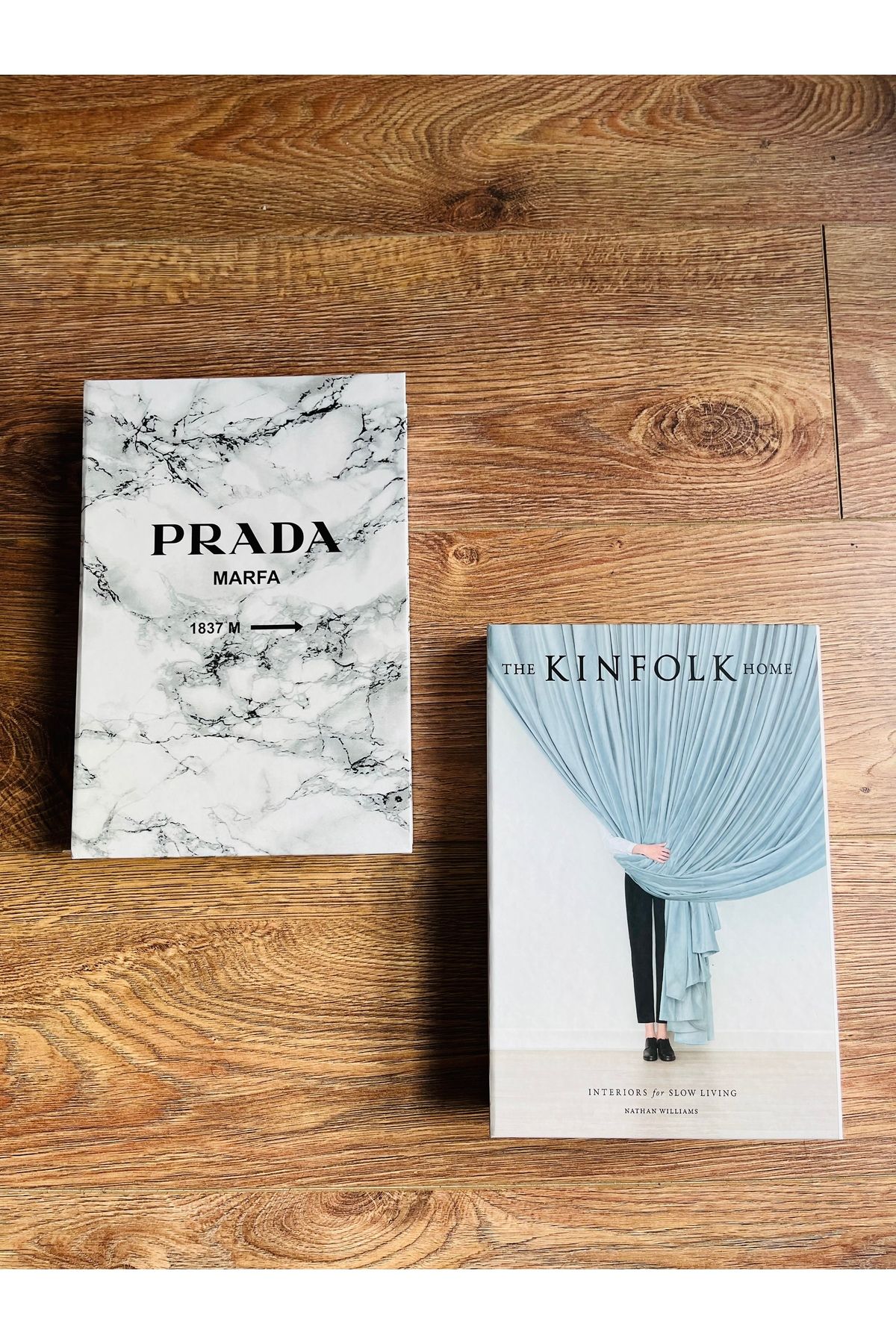 Saccura Decor-Set of 2 Decorative Books Box, Unique Patterned Set of 2 Decorative Books Box 1