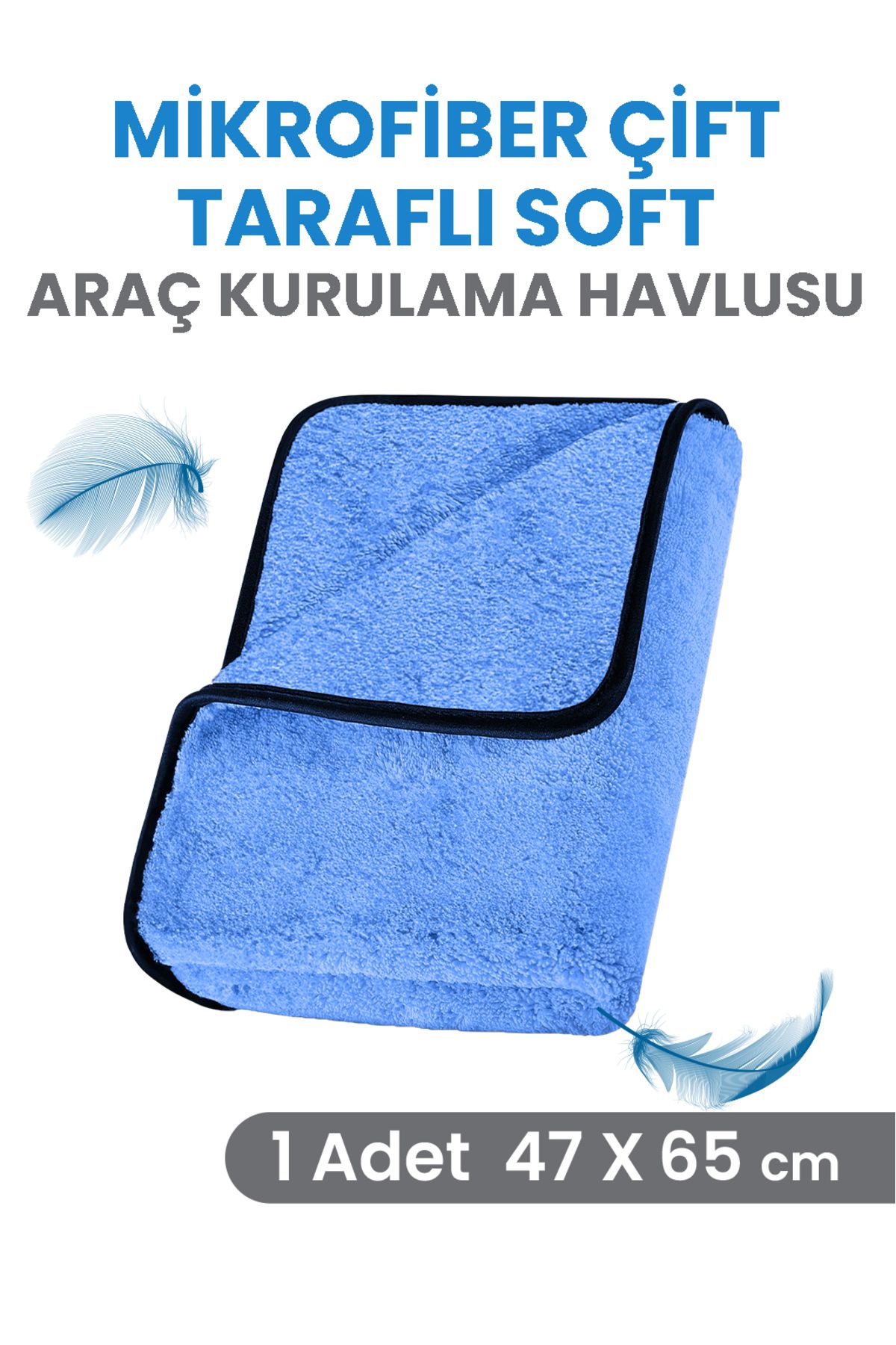 Araba Silme/parlatma/kurulama 1 Adet 47x65cm MAVİ