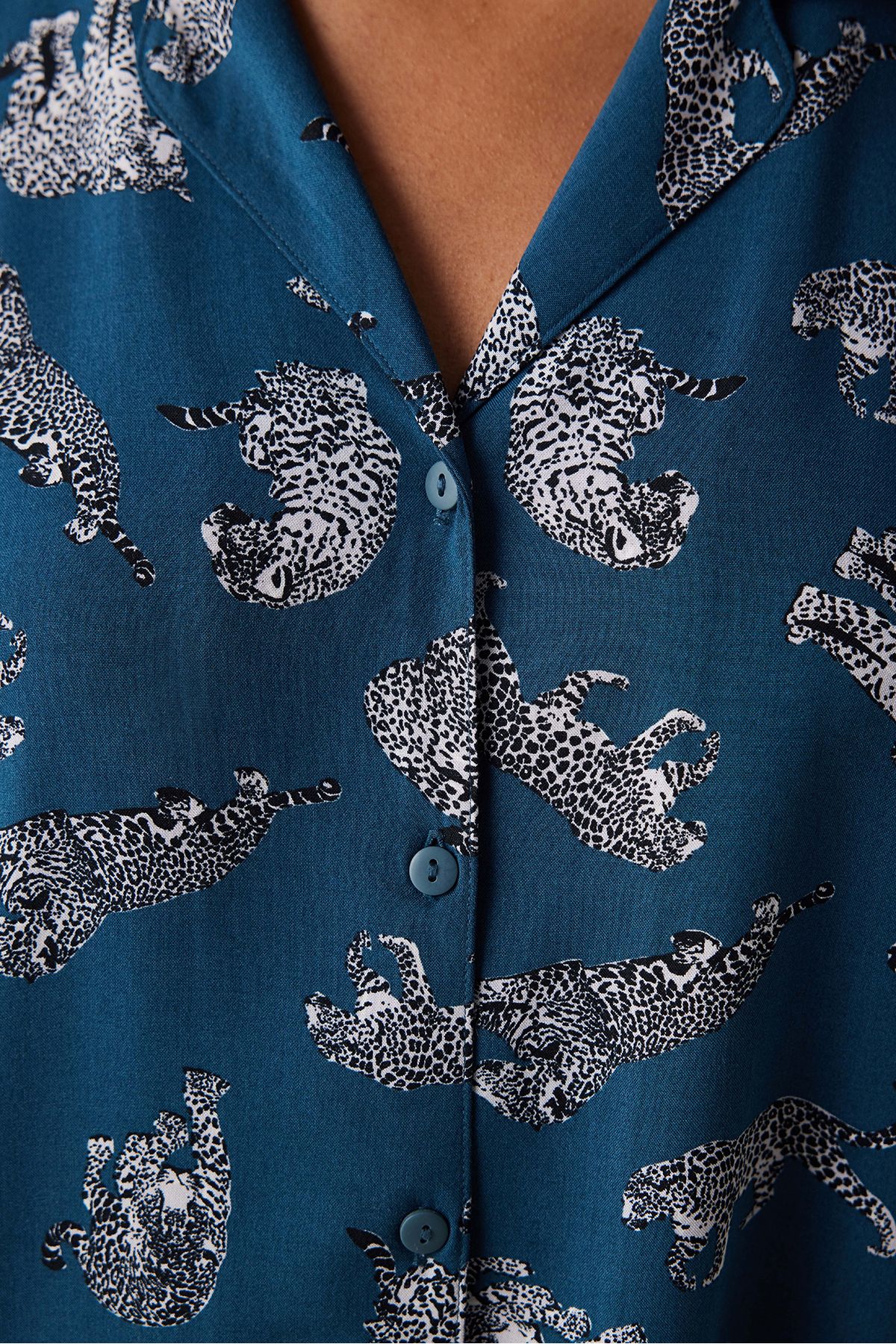 Penti-Base Dark Patterned Pajama Set 4