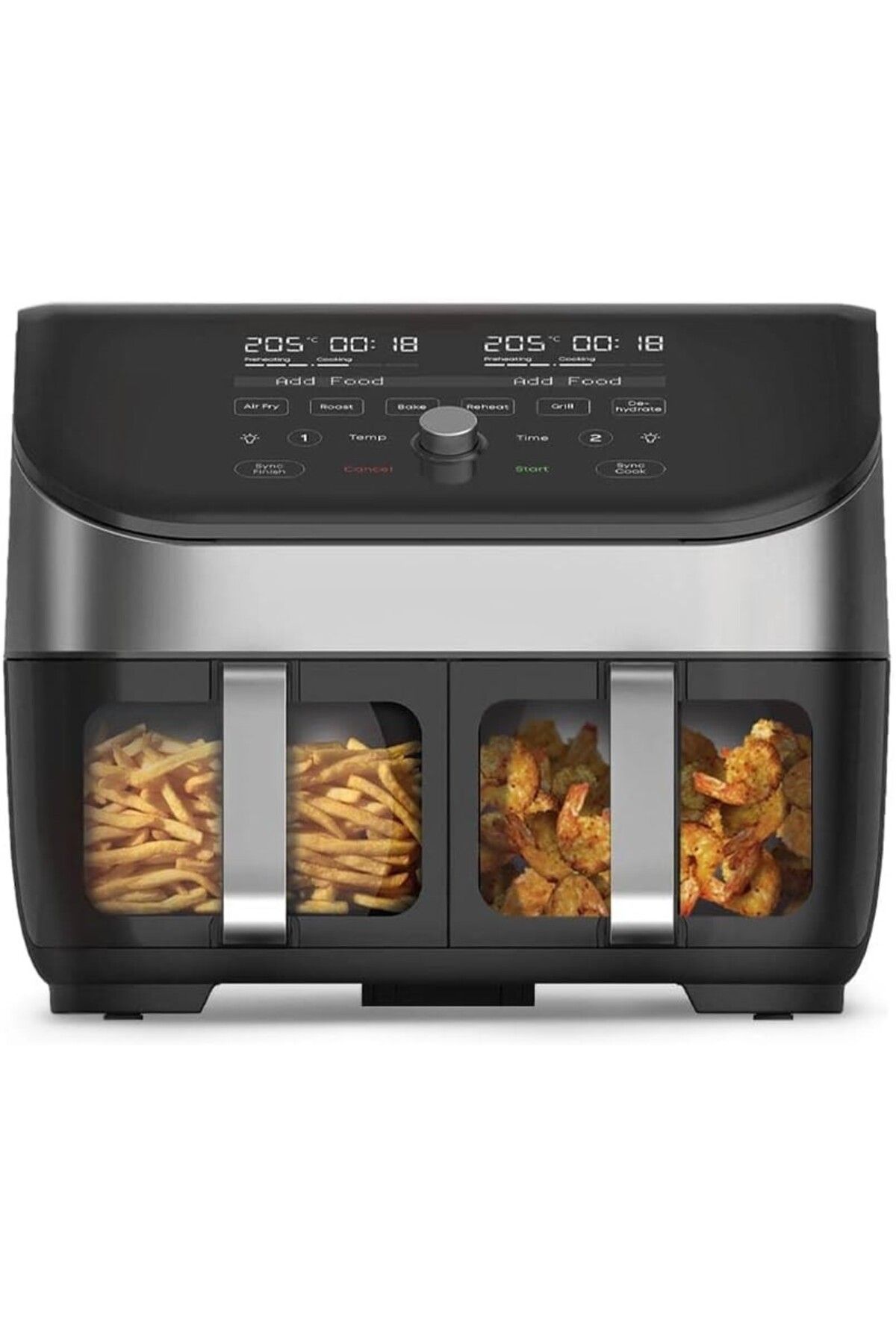 INSTANT Vortex Plus Dual Air Fryer, 7.6L, 8'i 1 arada Akıllı Programlar