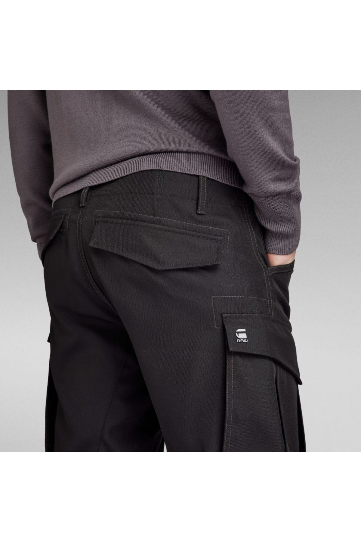 شلوار مشکی مردانه G STAR RAW Rovic Zip 3D معمولی Tapered G-STAR RAW