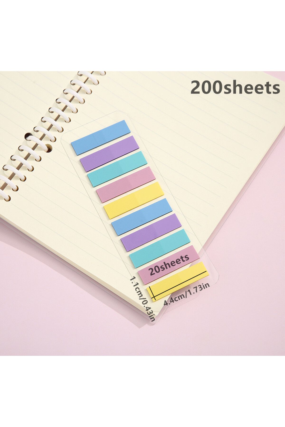 Mansura-200 Sheets Post-It Adhesive Note Paper - Index Sticker Index 2