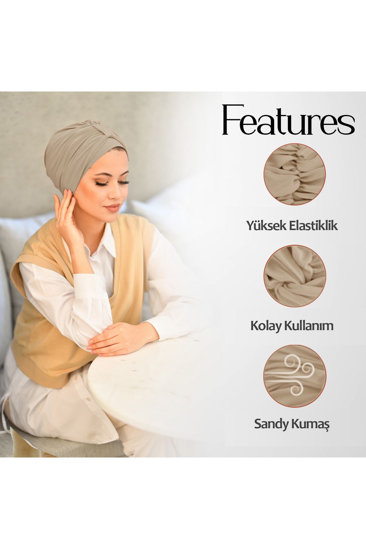 Sufirit-Hijab Bonnet - Bridge Scarf - Ready-Made Bonnet Shawl - Design Models 3
