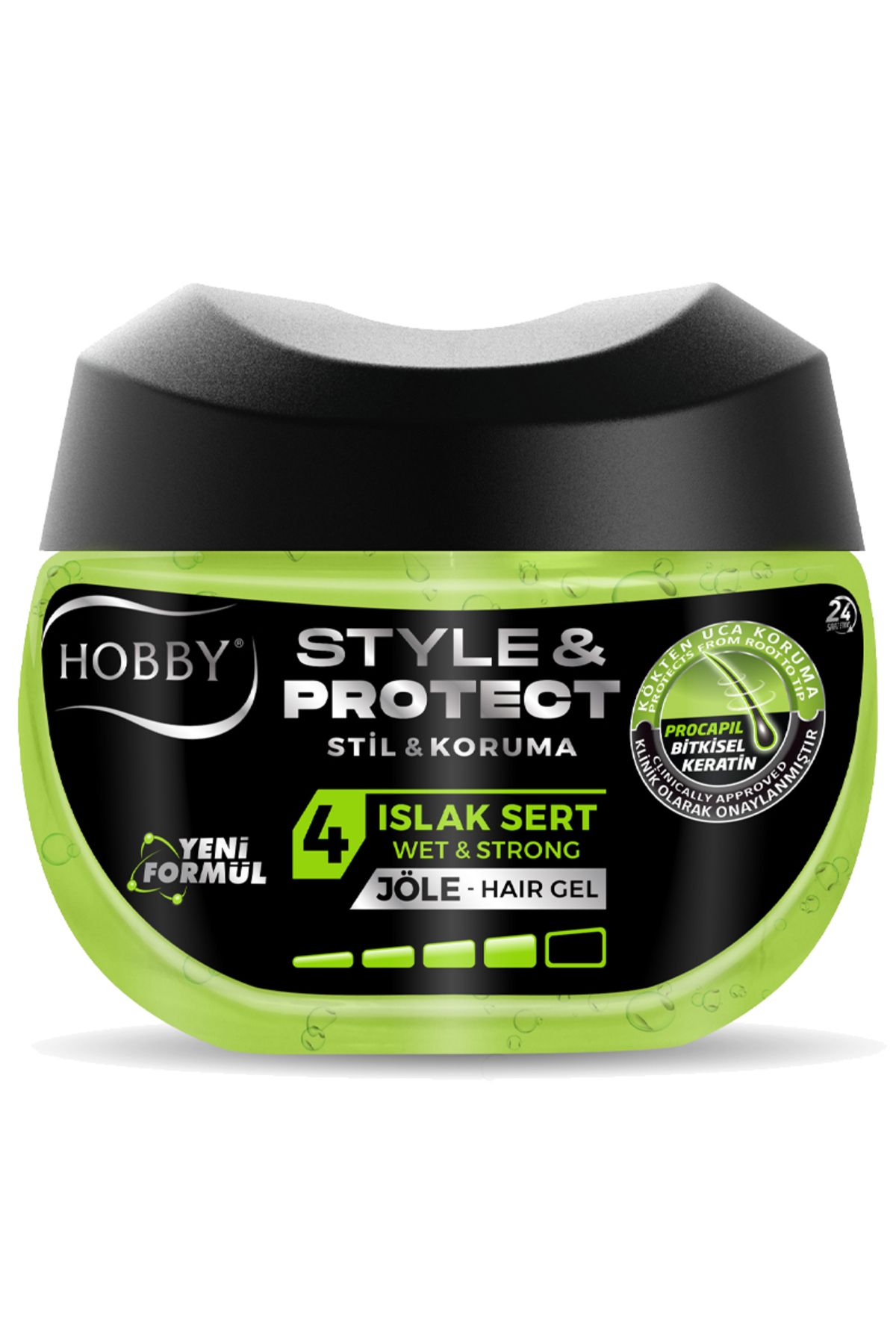 Hobby Hard Jelly that Protects the Shape of the Hair with a Strong Holding Formula-400 ml eleg.2266