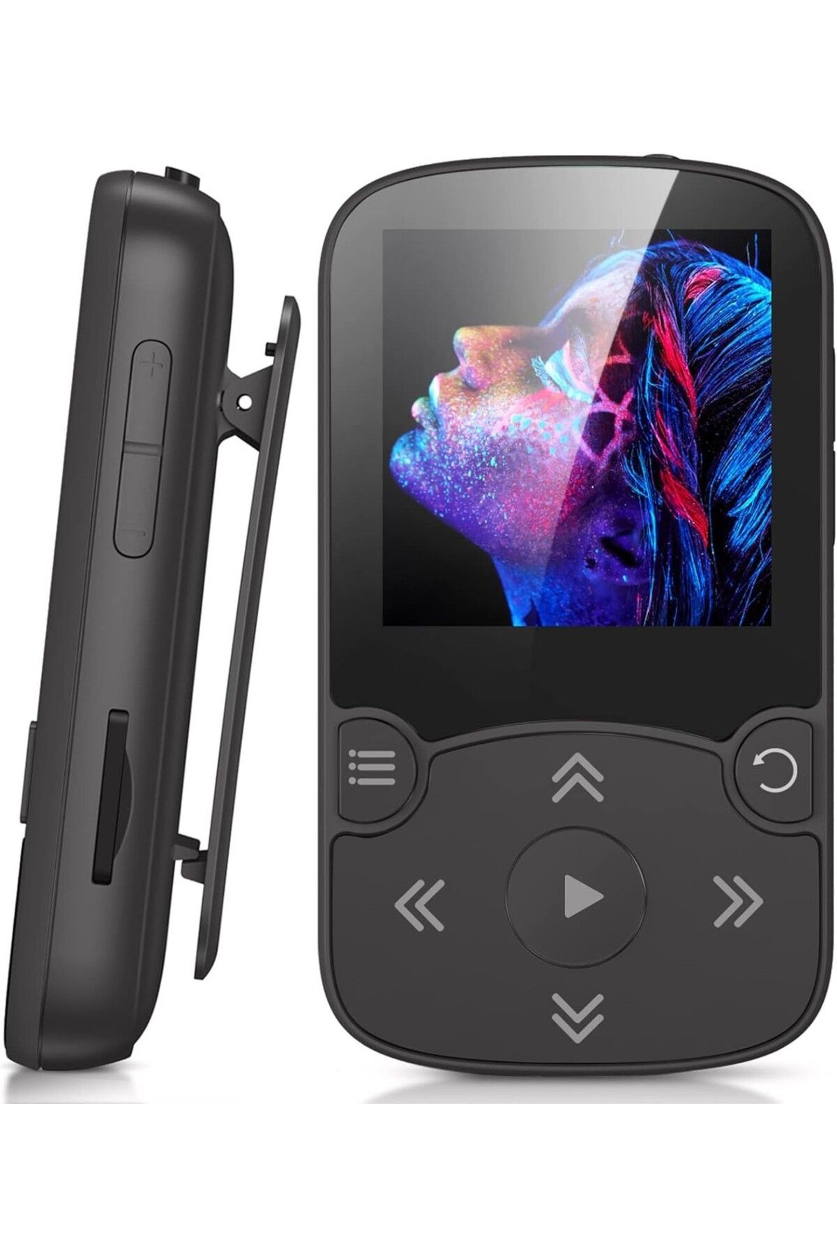 AGPTEK MP3 Çalar Bluetooth 5.3 Spor, 64GB Hafıza, 1.5 İnç Renkli Ekran Mini Müzik Çalar