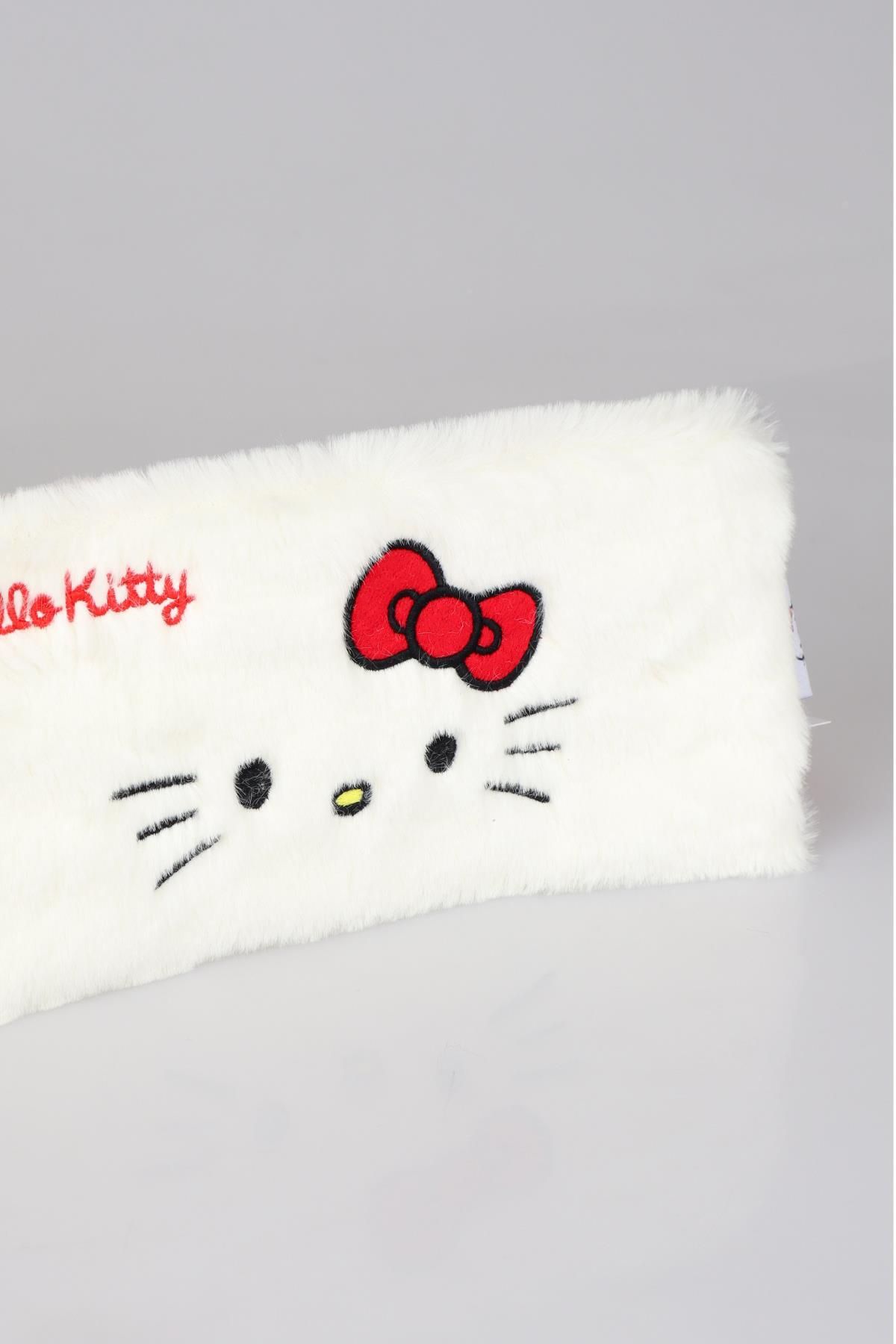 Hello Kitty-New Season Licensed Hello Kitty Basic Plush Handbag with Decomus/Make-Up Bag/Pen Bag 3