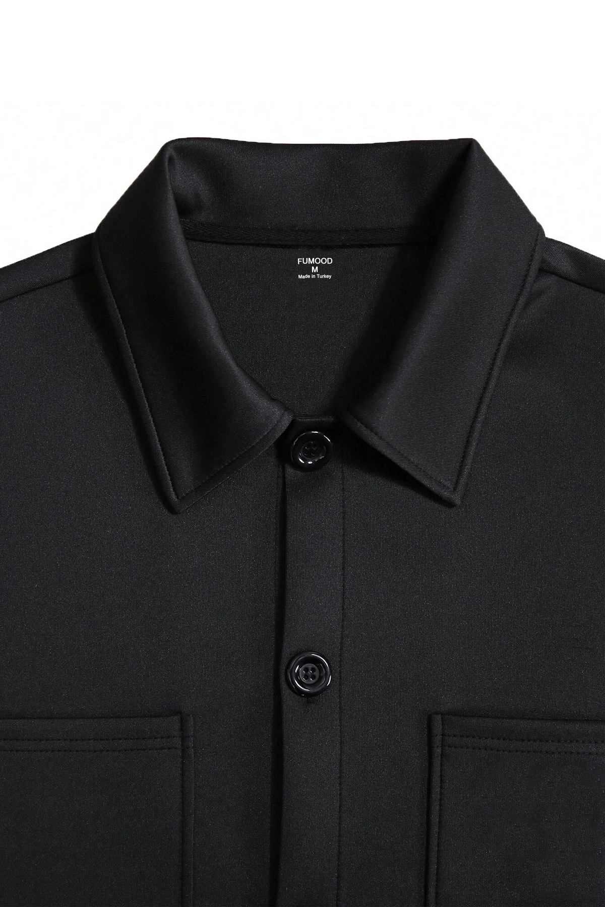 Agolady-Unisex Oversize 3 Thread Basic Comfortable Buttoned Jacket 2