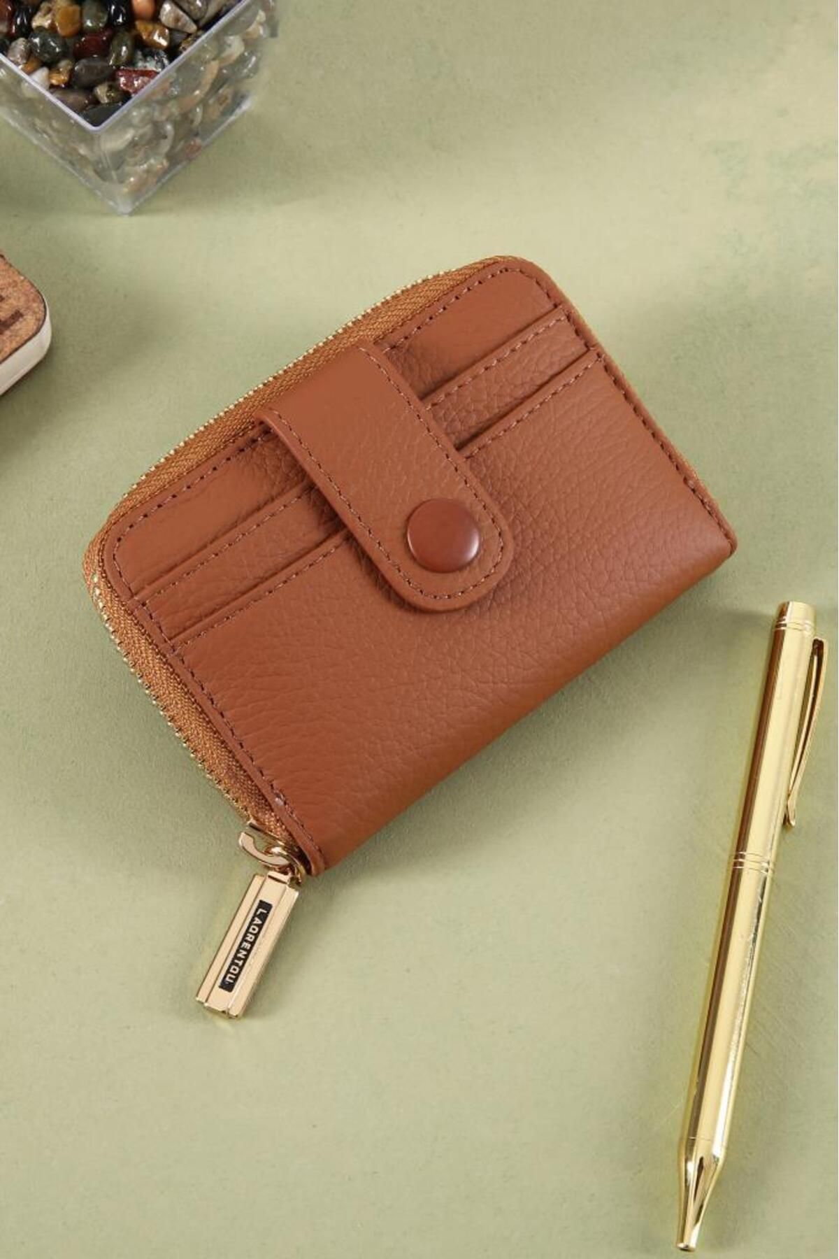 Laorentou-Genuine Leather Women's Wallet and Card Holder 4