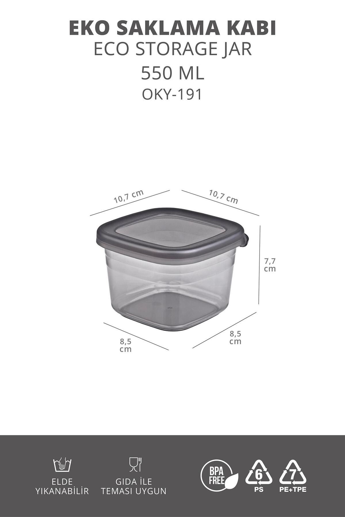 Okyanus Home-Storage Container with 6 Labels 0.55ml 7