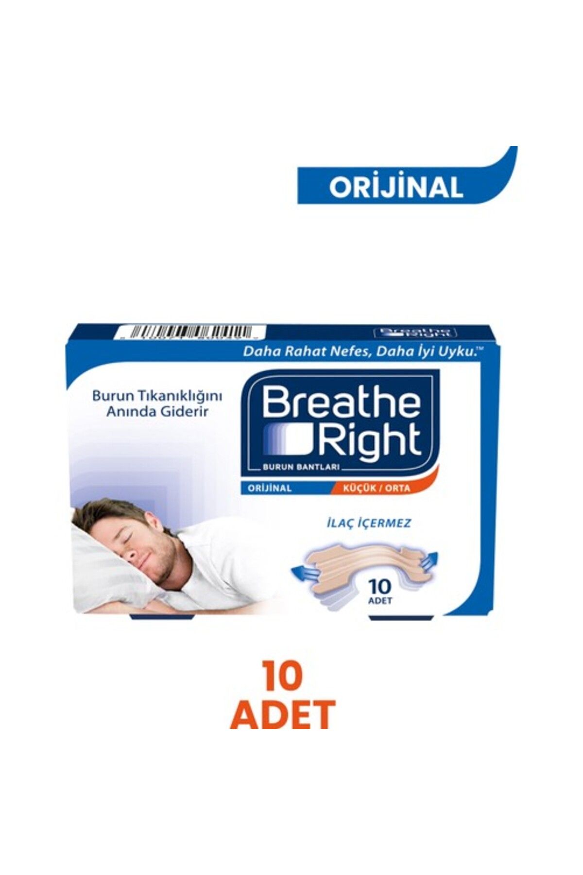 Breathe Right Burun Bandı Klasik Normal Boy 10'lu