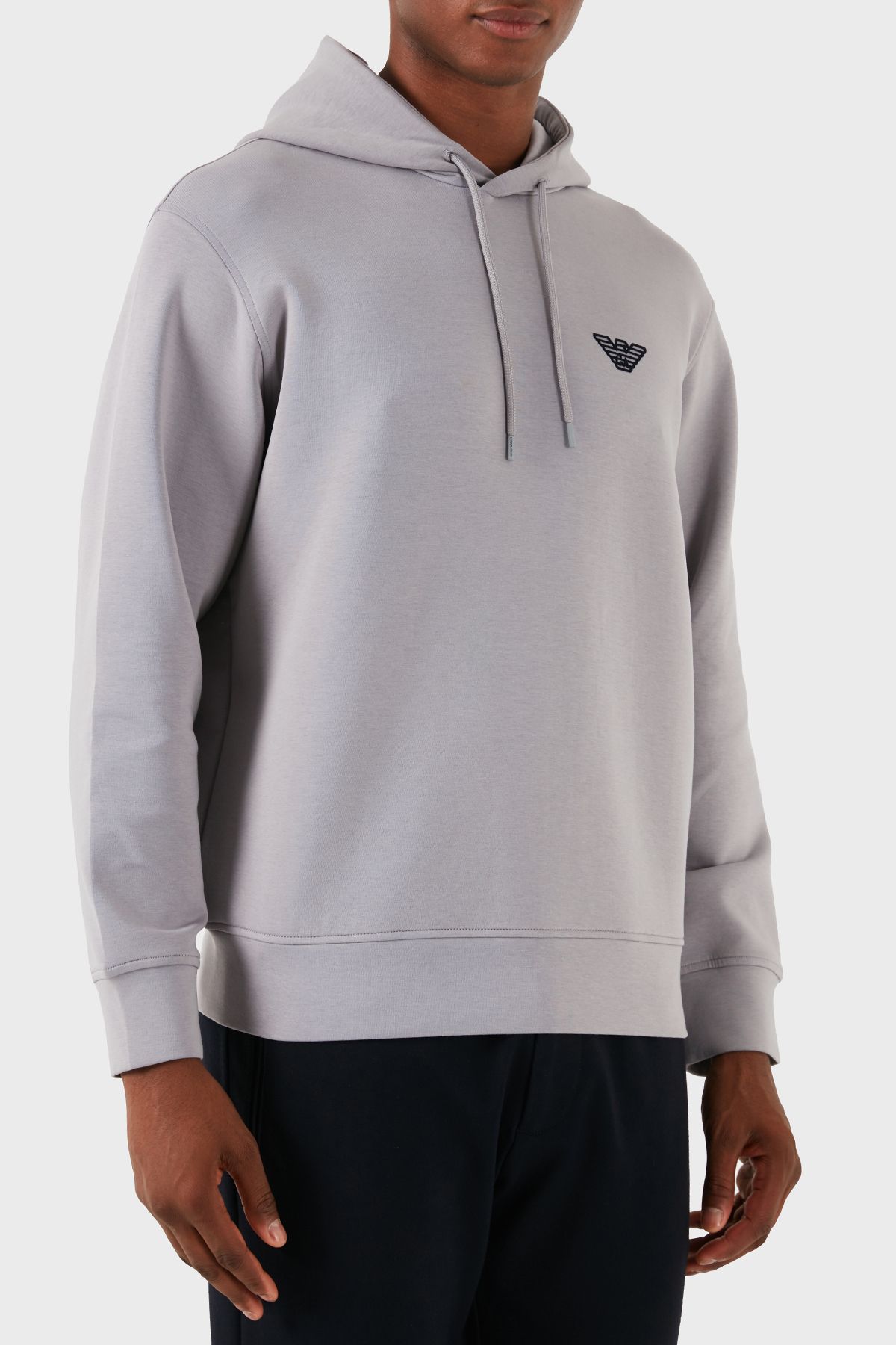 لوگوی پنبه ای کلاه دار معمولی عرق مردانه SWEAT 6D1M94 1JHSZ 0663 Emporio Armani