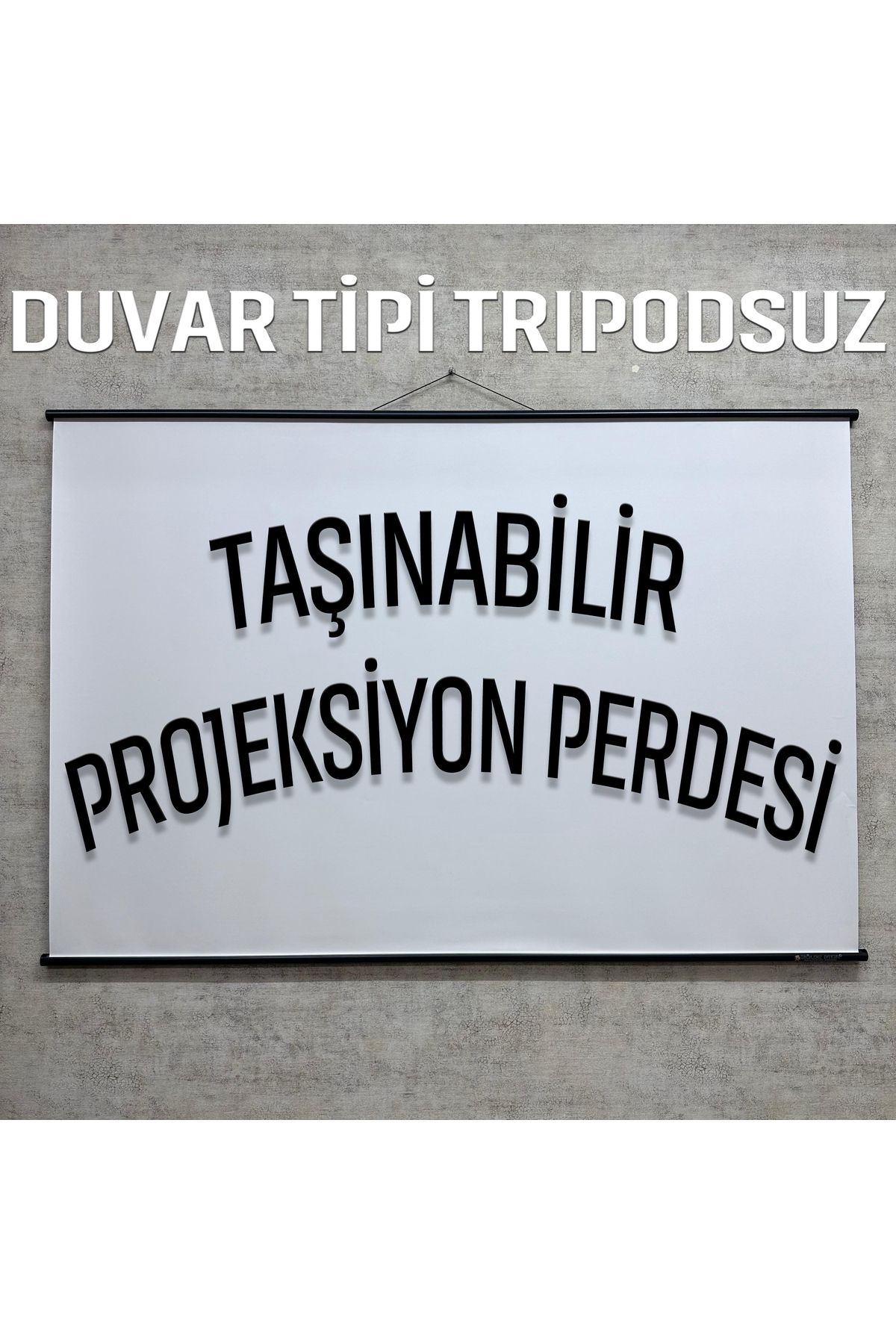 En150cm Boy95cm Projeksiyon Perdesi Duvar Askılı Taşınabilir Yeni Akıllı Kumaş Işık Geçirmez 4k-8k