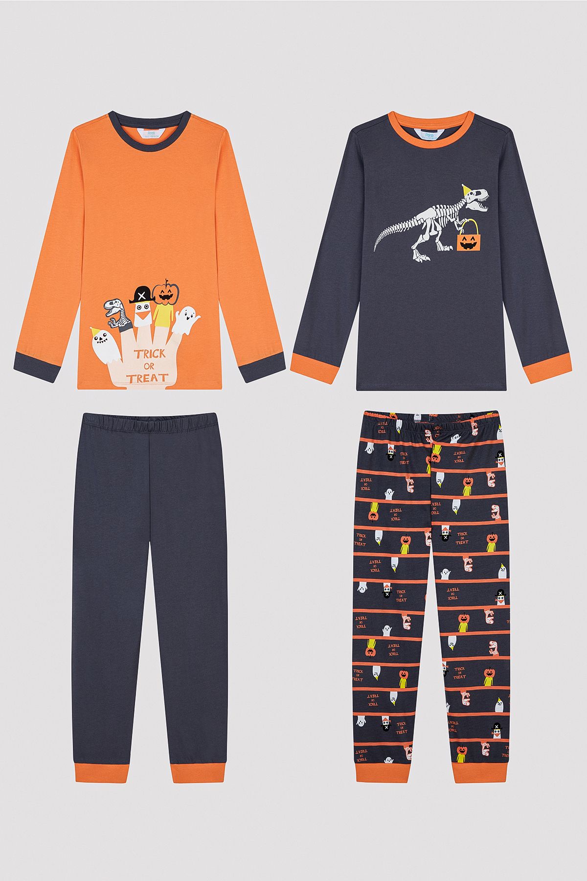 Penti-Men's Puppet Patterned 2-Piece Pajama Set 5