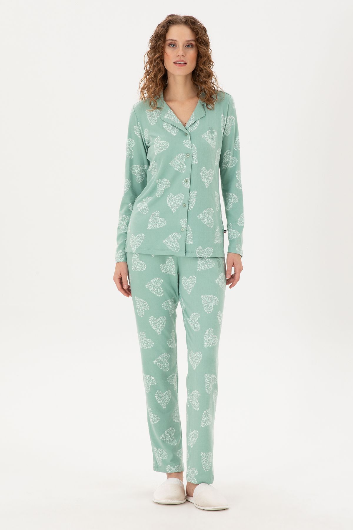 U.S. Polo Assn.-Women's Mint Pajama Set 50302757 -Vr090 4