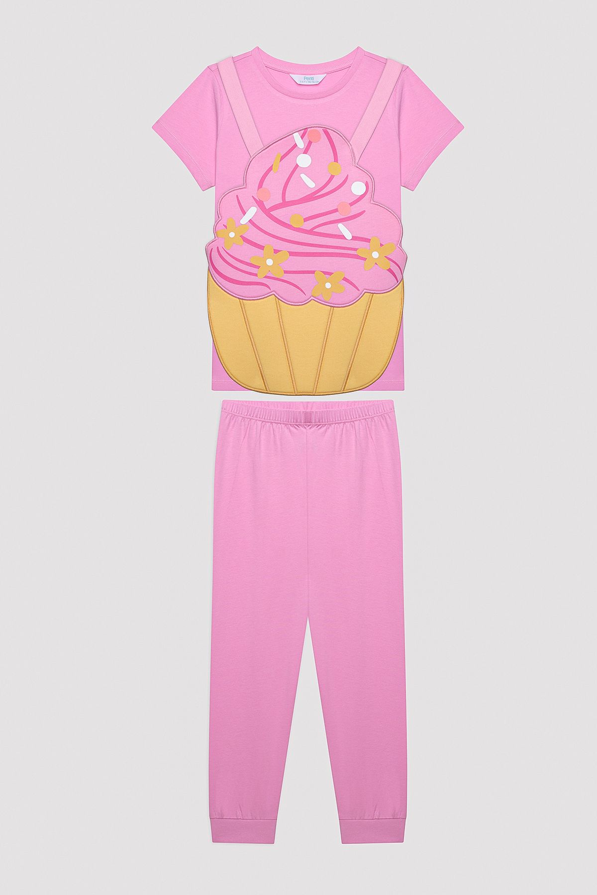 Penti-Mehrfarbiges Cupcake-Pyjama-Set für Mädchen 1